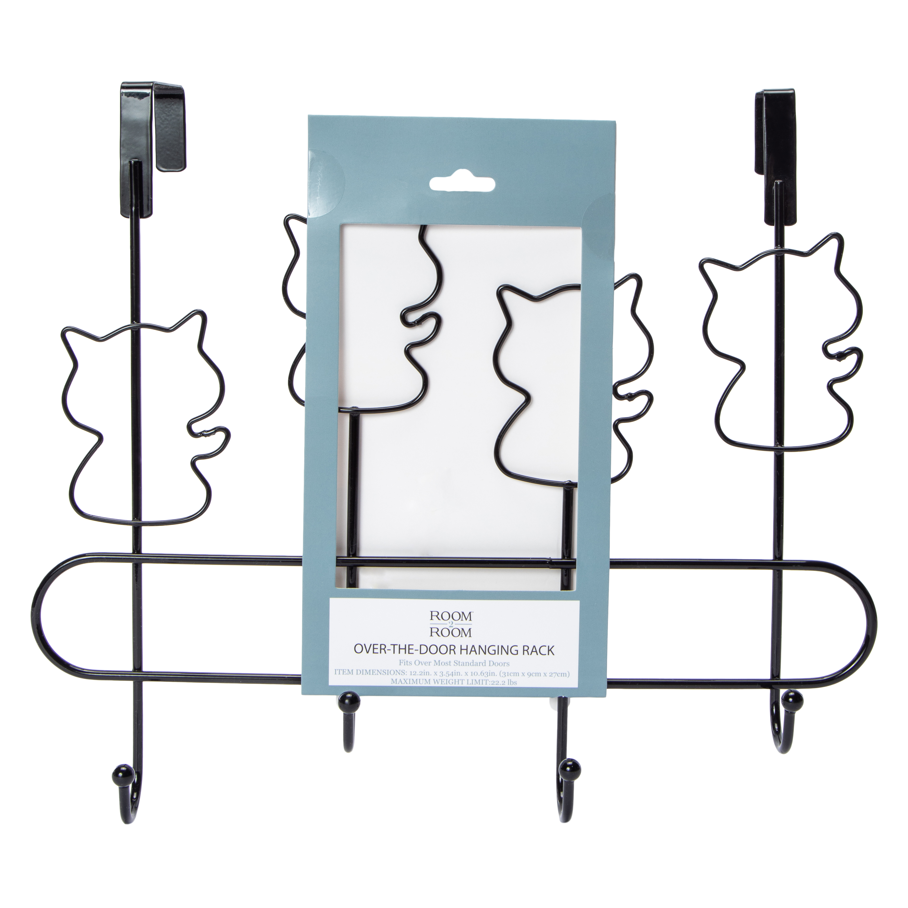 Over-The-Door Hanging Rack 12.2in x 10.63in