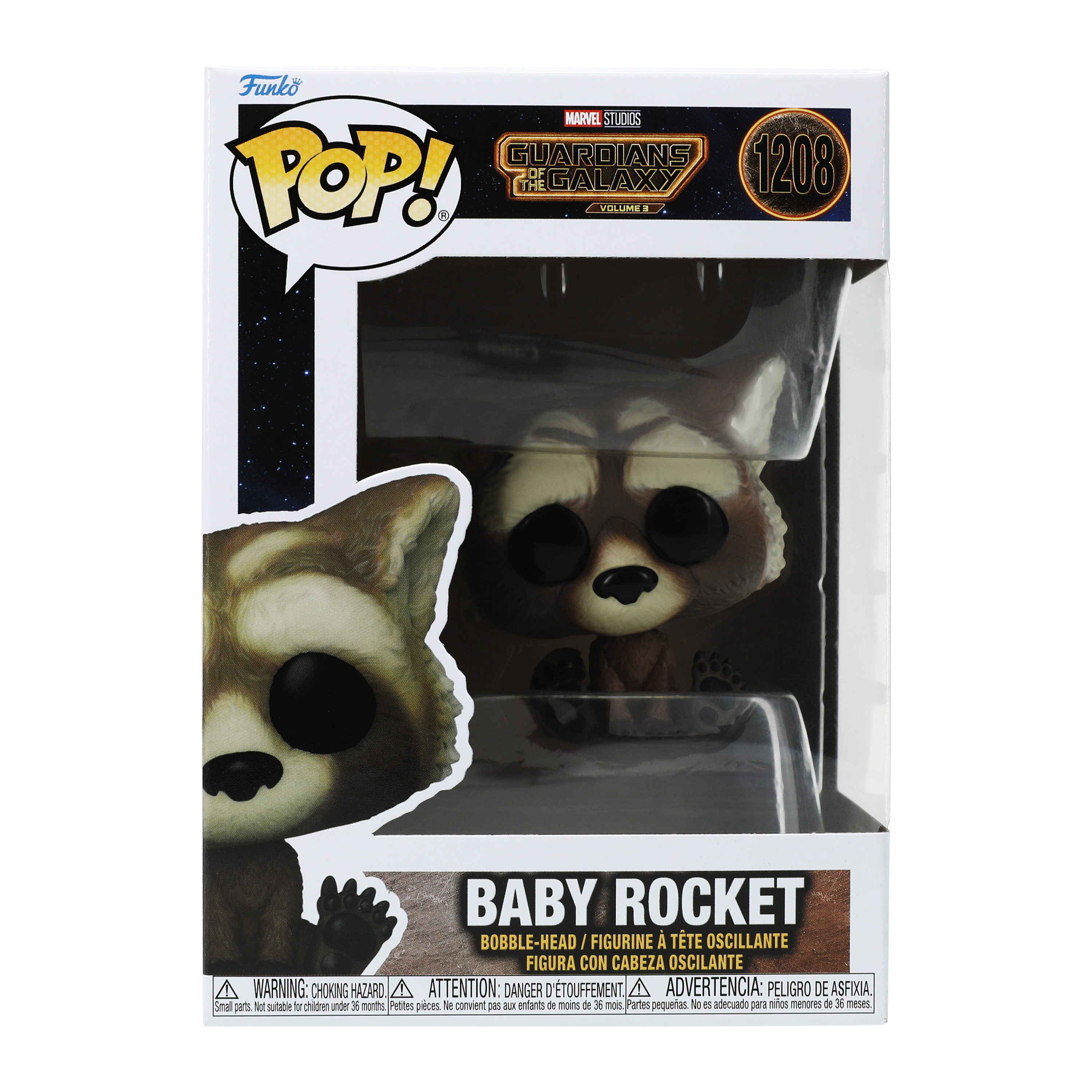 Funko Pop! Marvel Guardians Of The Galaxy Baby Rocket Bobble-Head