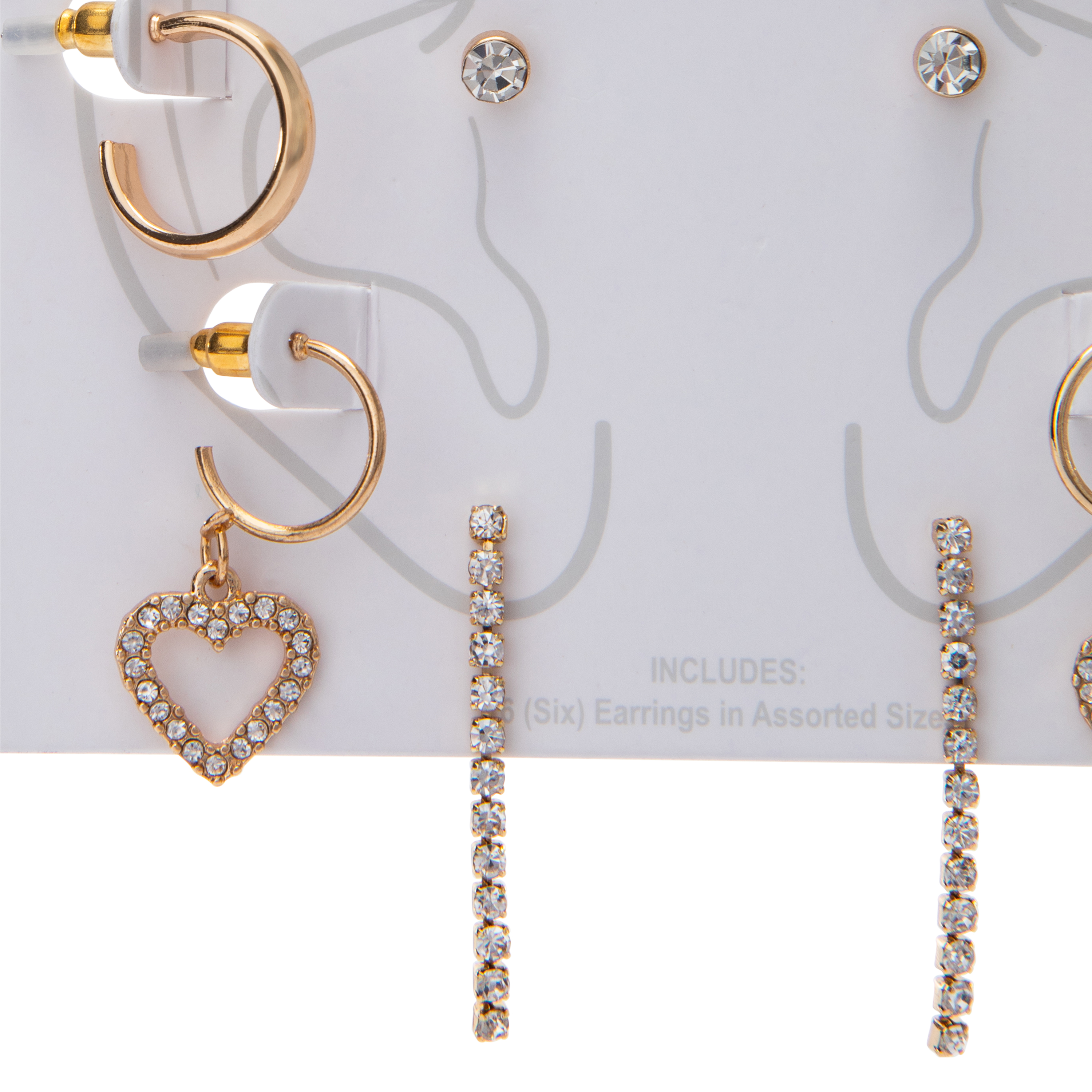 Assorted Ear Cuff & Earring Stacker Set 6-Pack