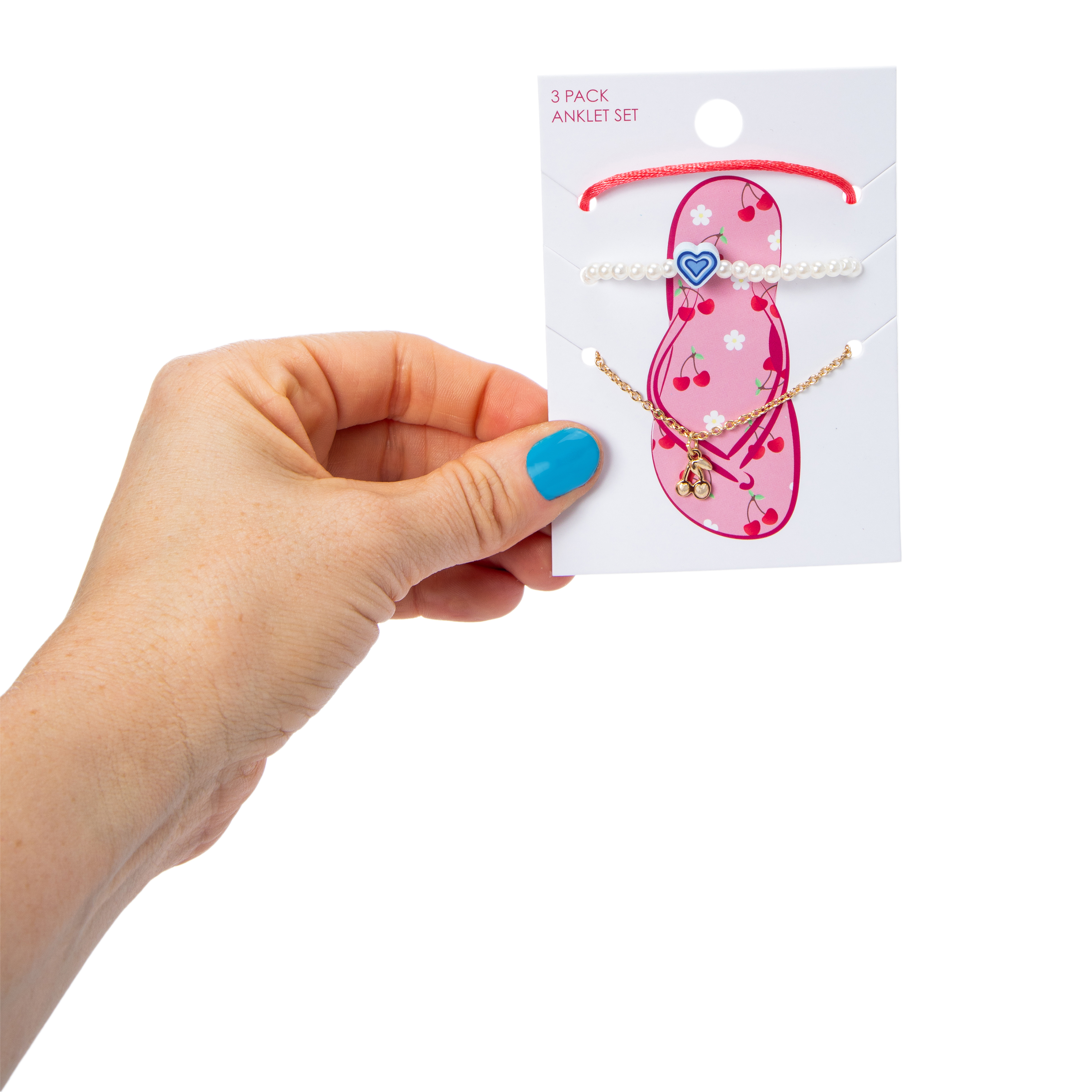 Assorted Anklet Set 3-Count