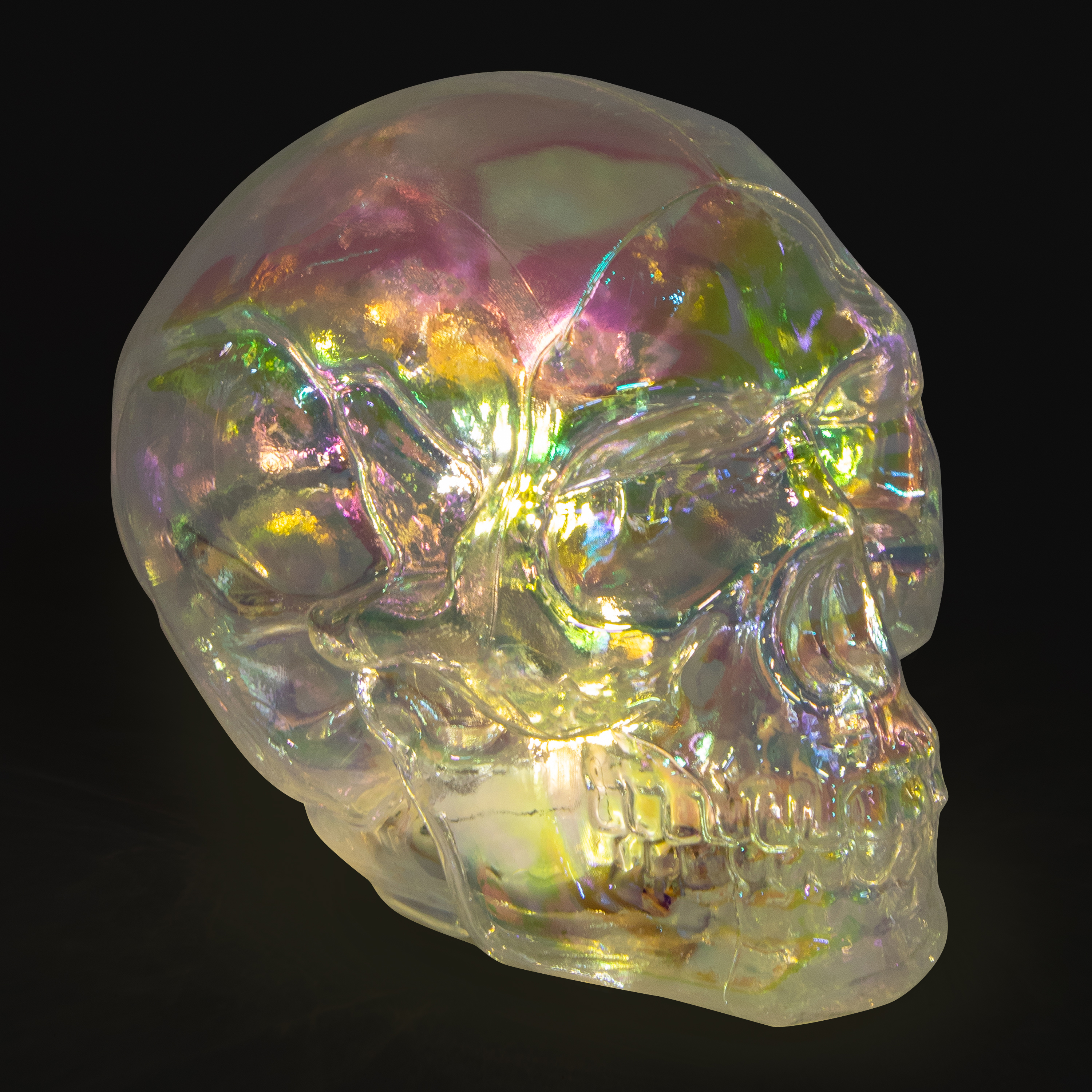 Iridescent Skull 4.3in x 6.3in