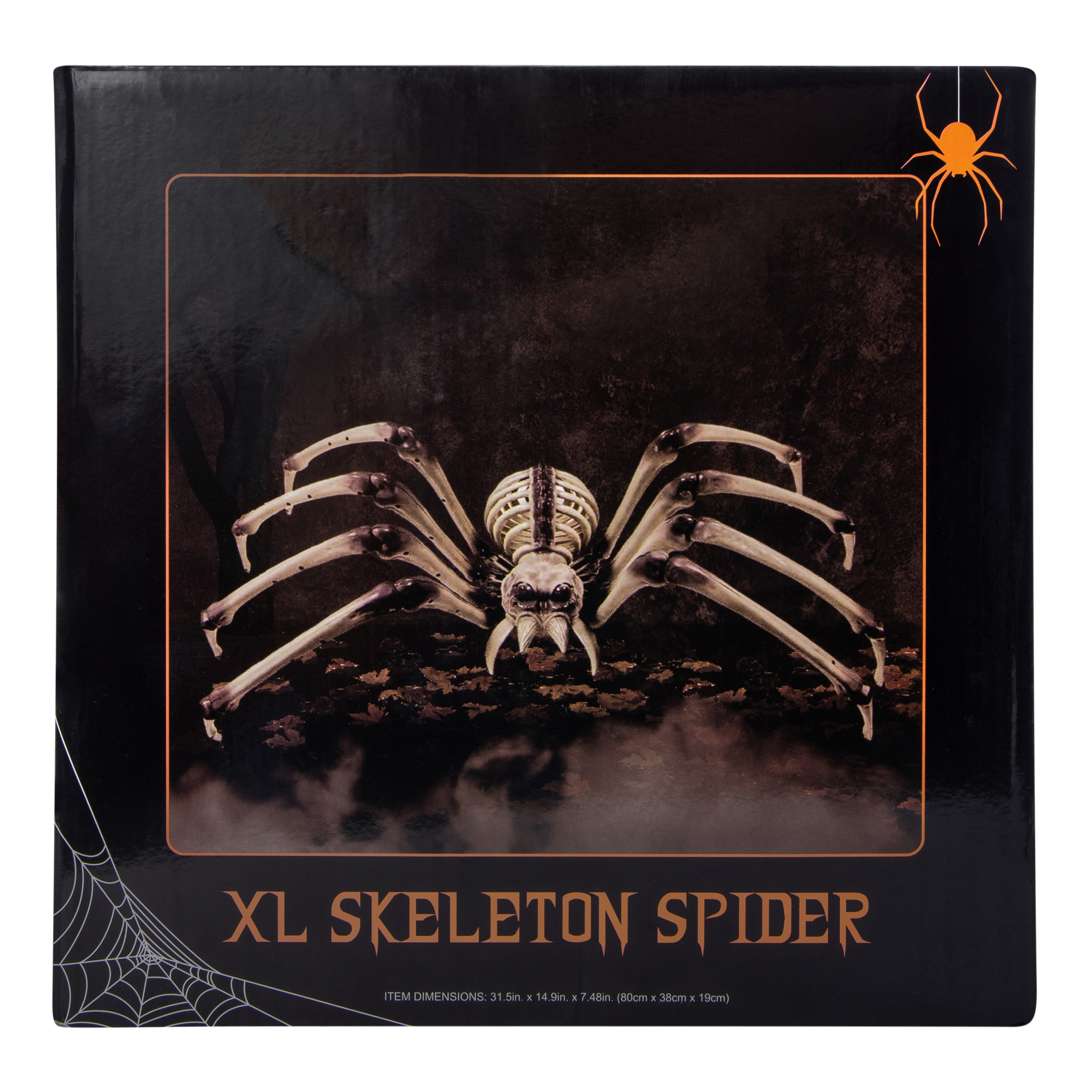 XL Skeleton Spider Halloween Decor 31.5in x 14.9in