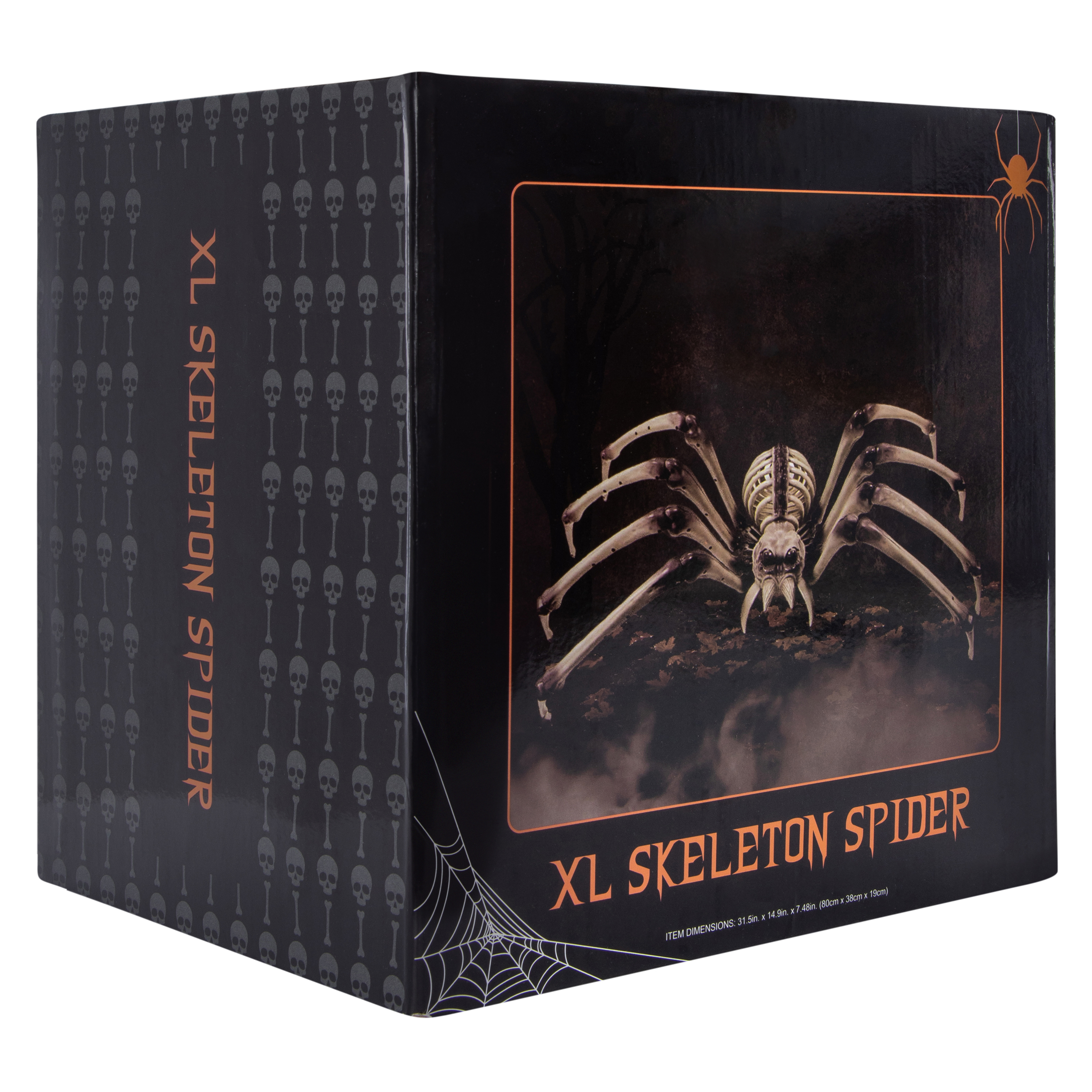 XL Skeleton Spider Halloween Decor 31.5in x 14.9in