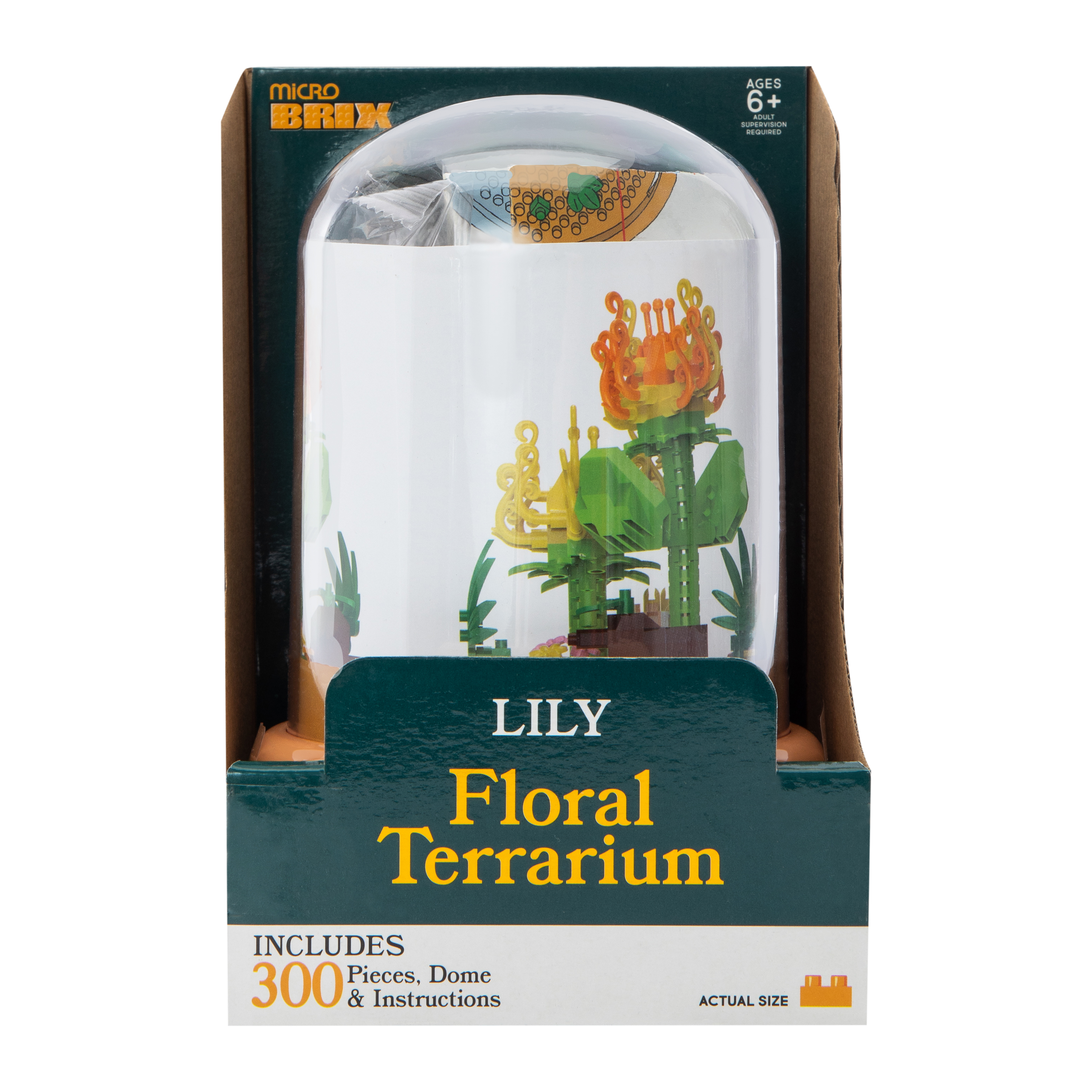 Micro Brix Floral Terrarium Building Blocks Set | Five Below
