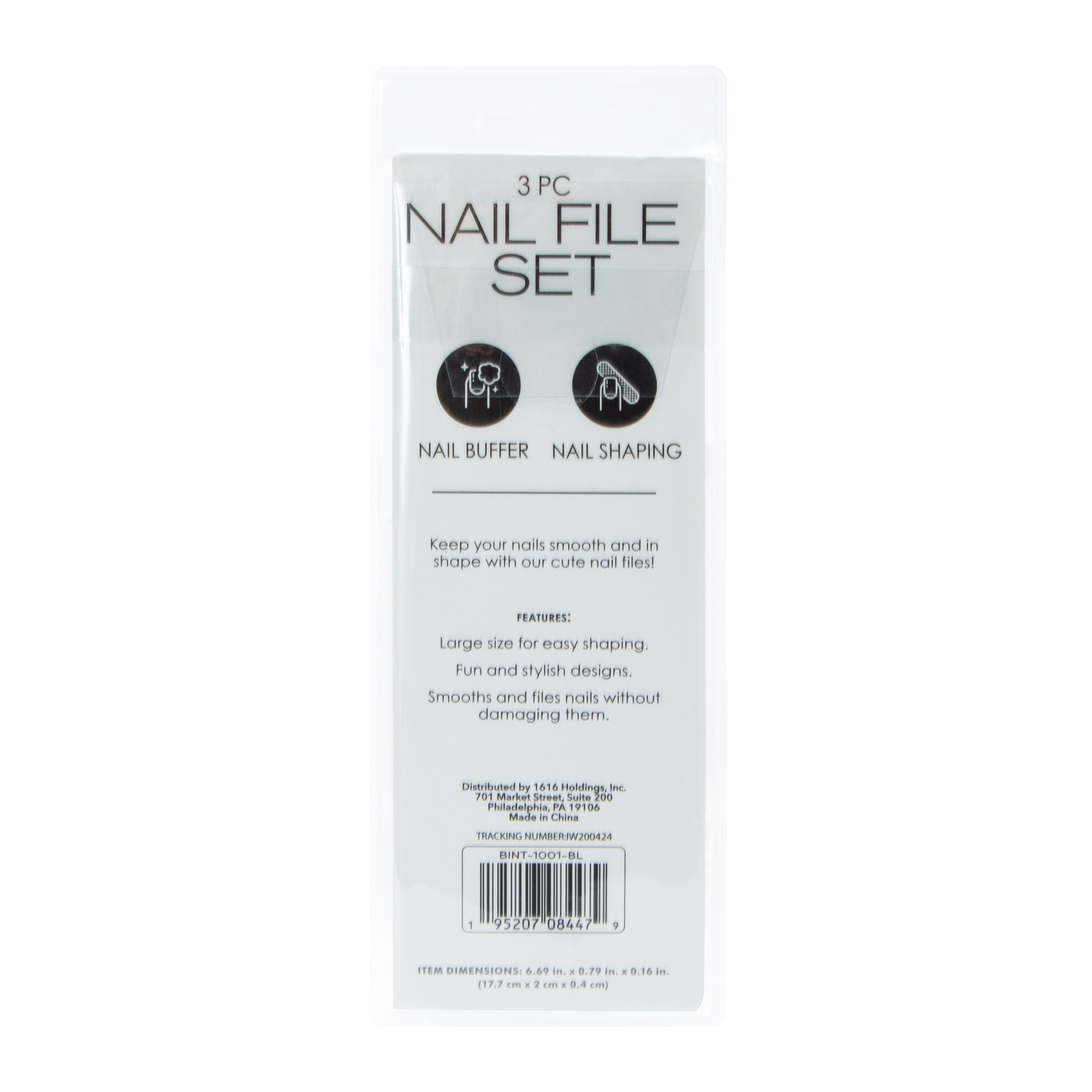 Nail File Set 3-Count