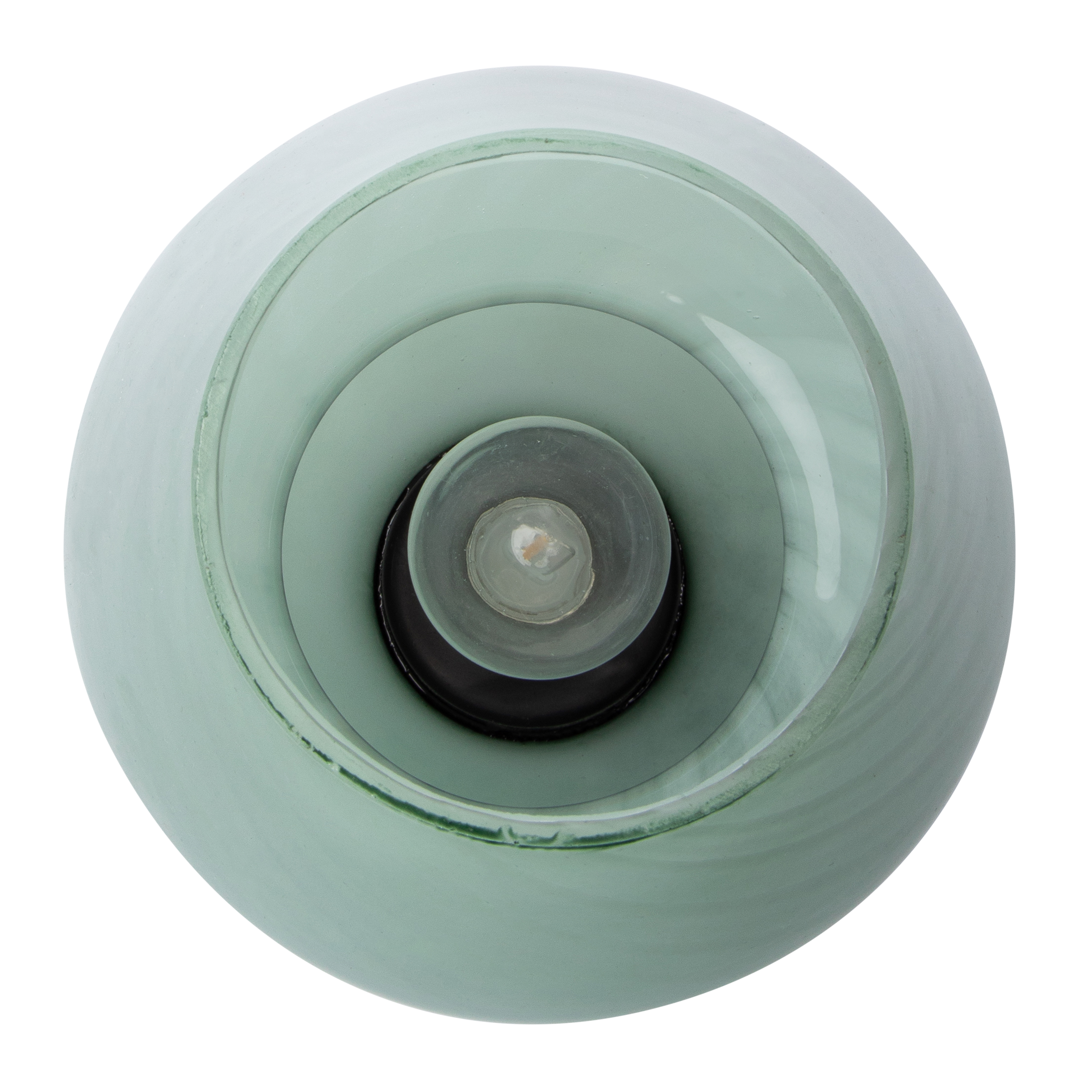 Striped Mushroom Glass Lamp 5.62in x 7.8in