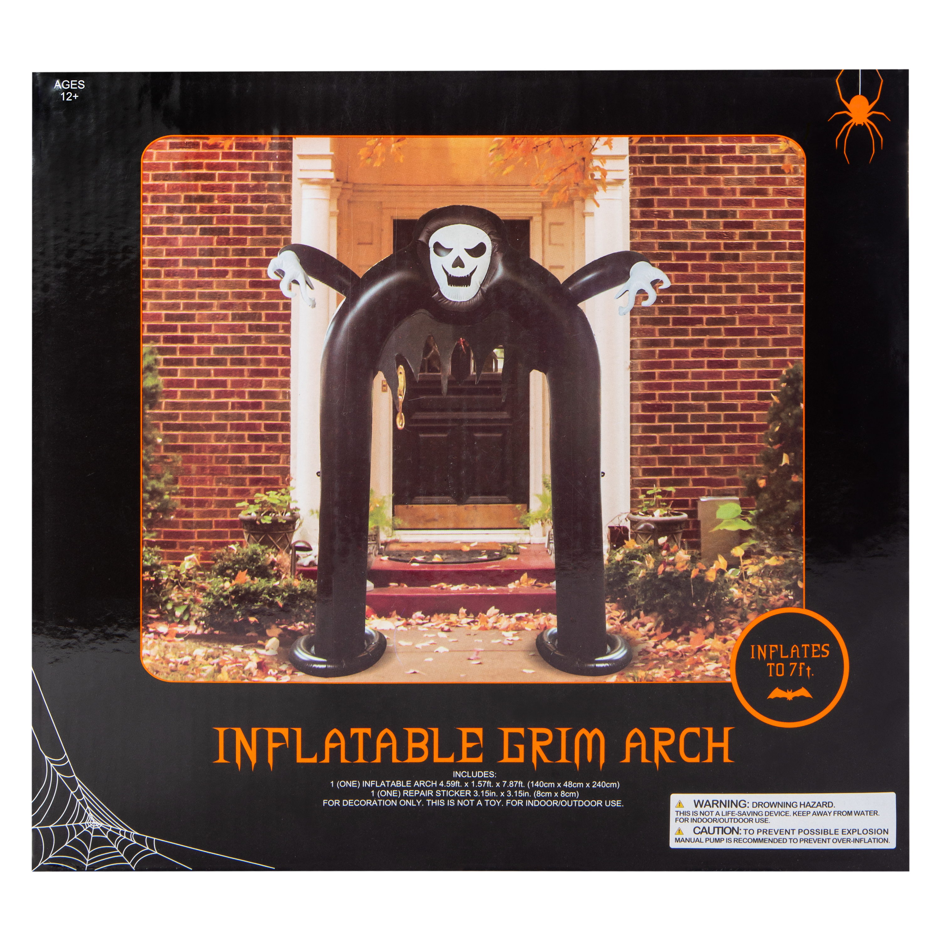 Inflatable Grim Arch Halloween Decor 7ft