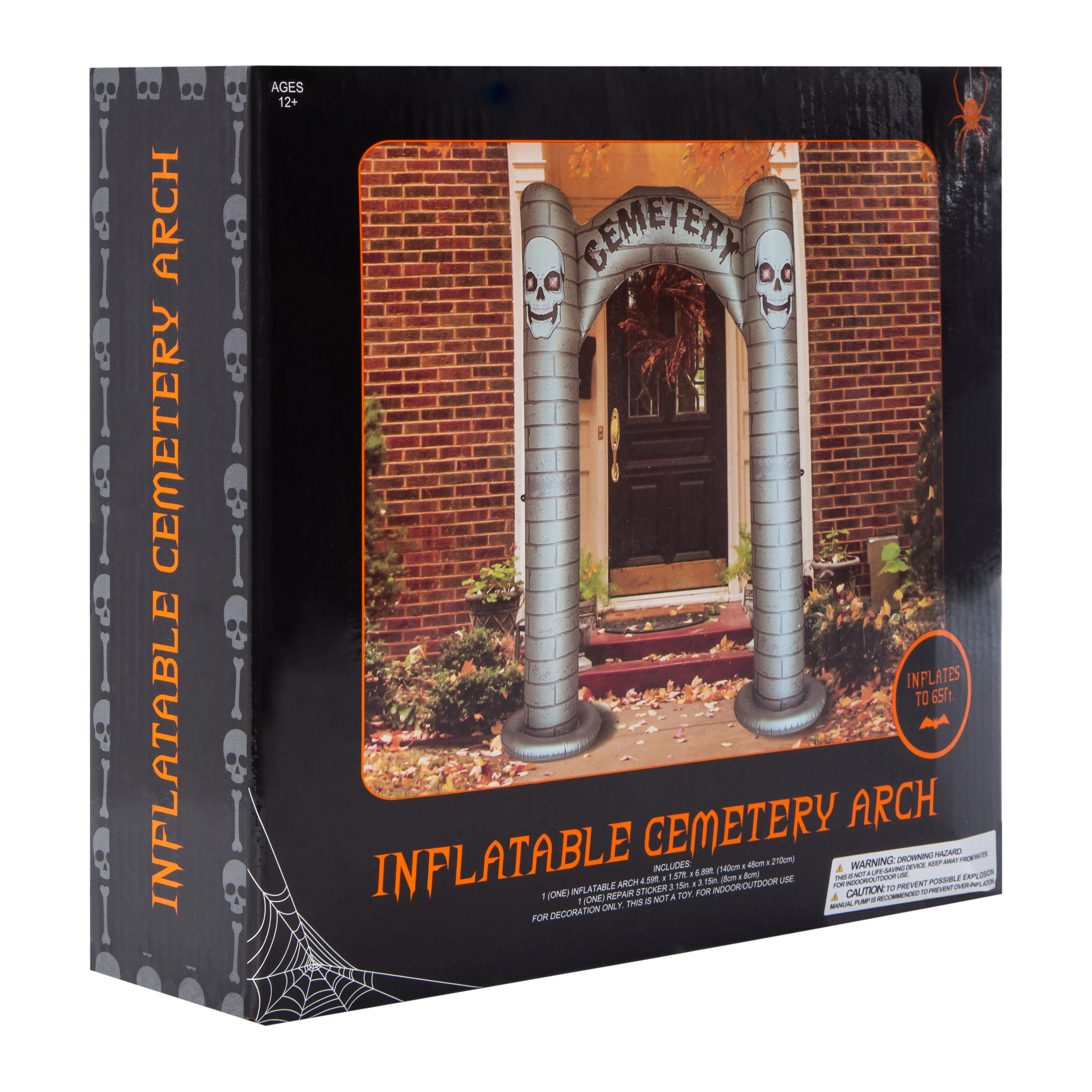 Inflatable Cemetery Arch Halloween Decor 7ft