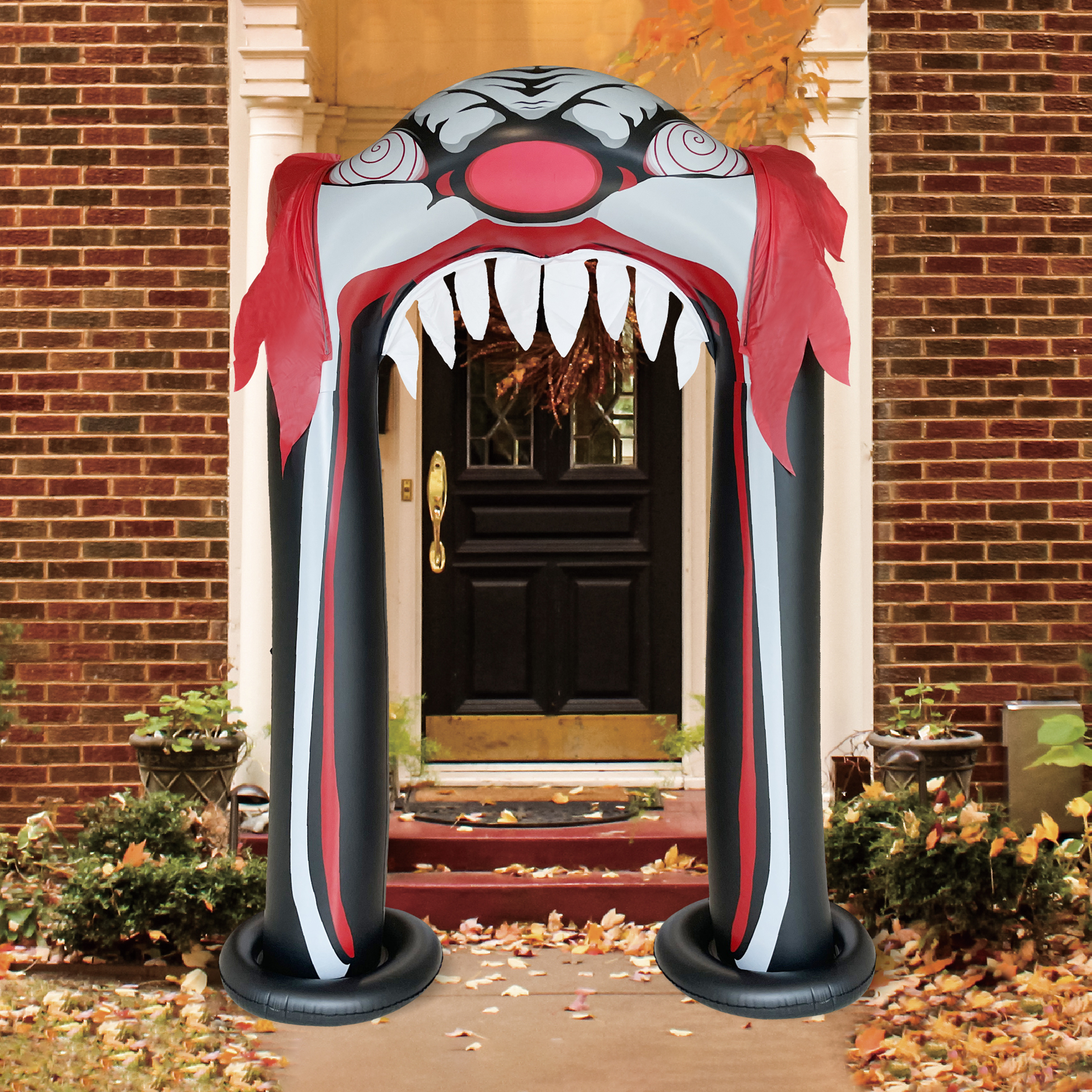 Inflatable Clown Arch Halloween Decor 7ft