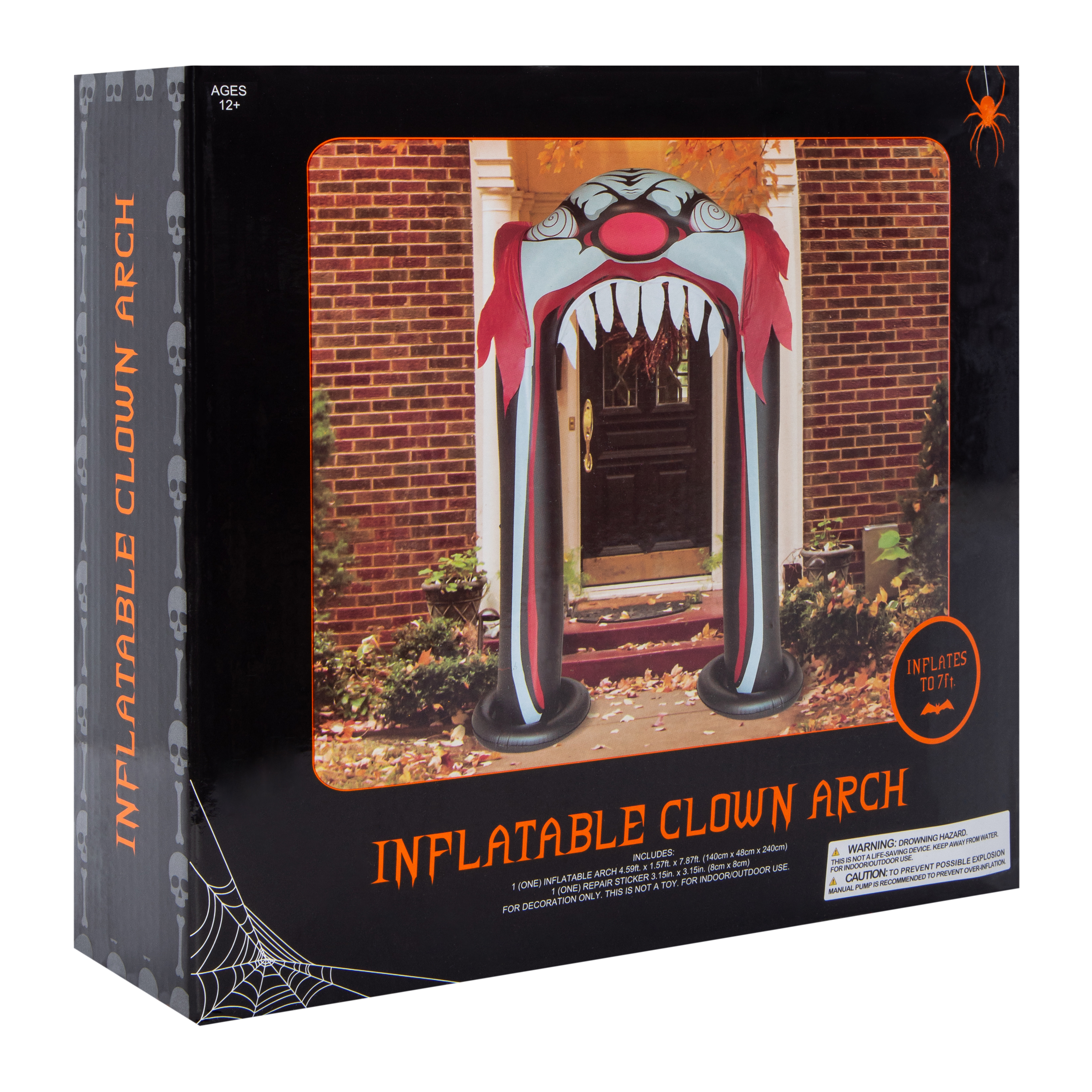 Inflatable Clown Arch Halloween Decor 7ft