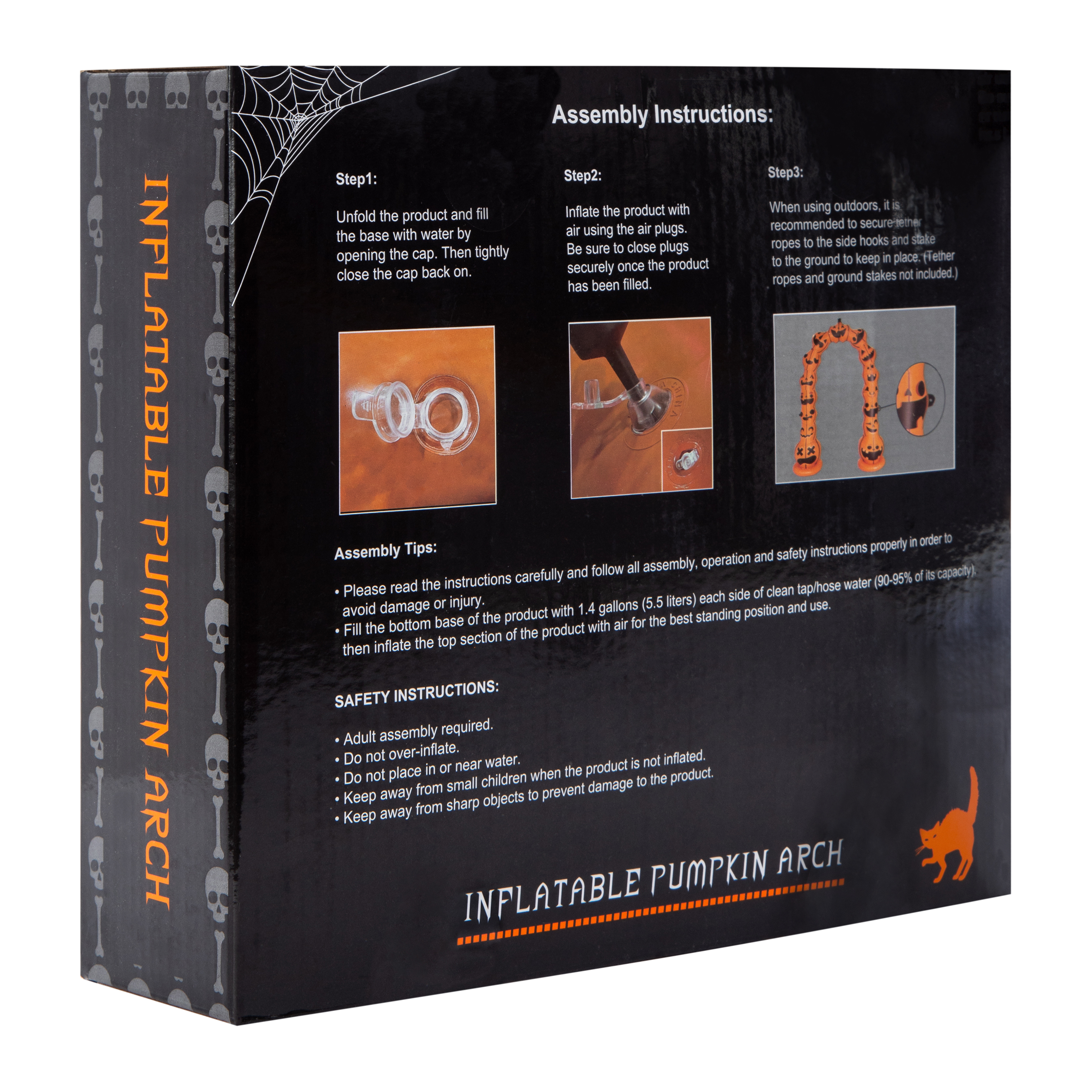 Inflatable Pumpkin Patch Arch Halloween Decor 7ft