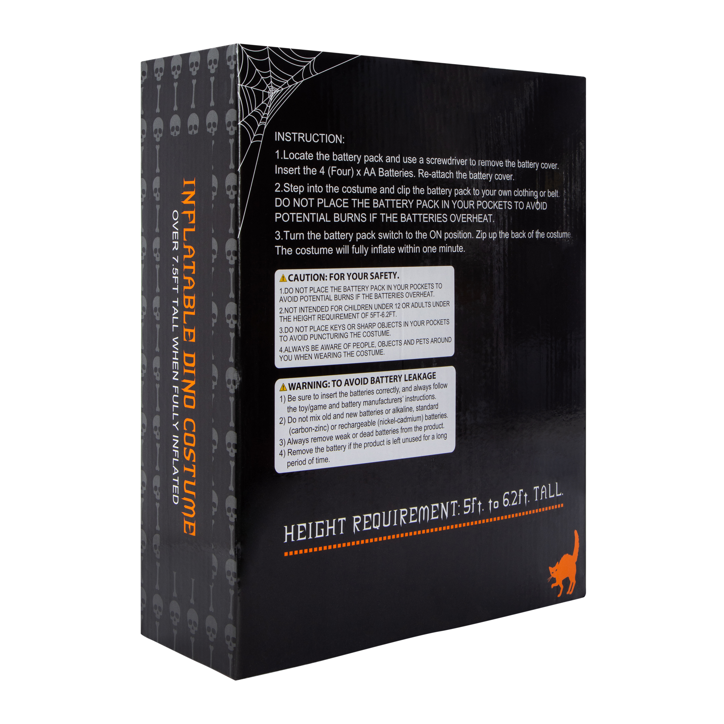 Inflatable Dino Halloween Costume 7.5ft