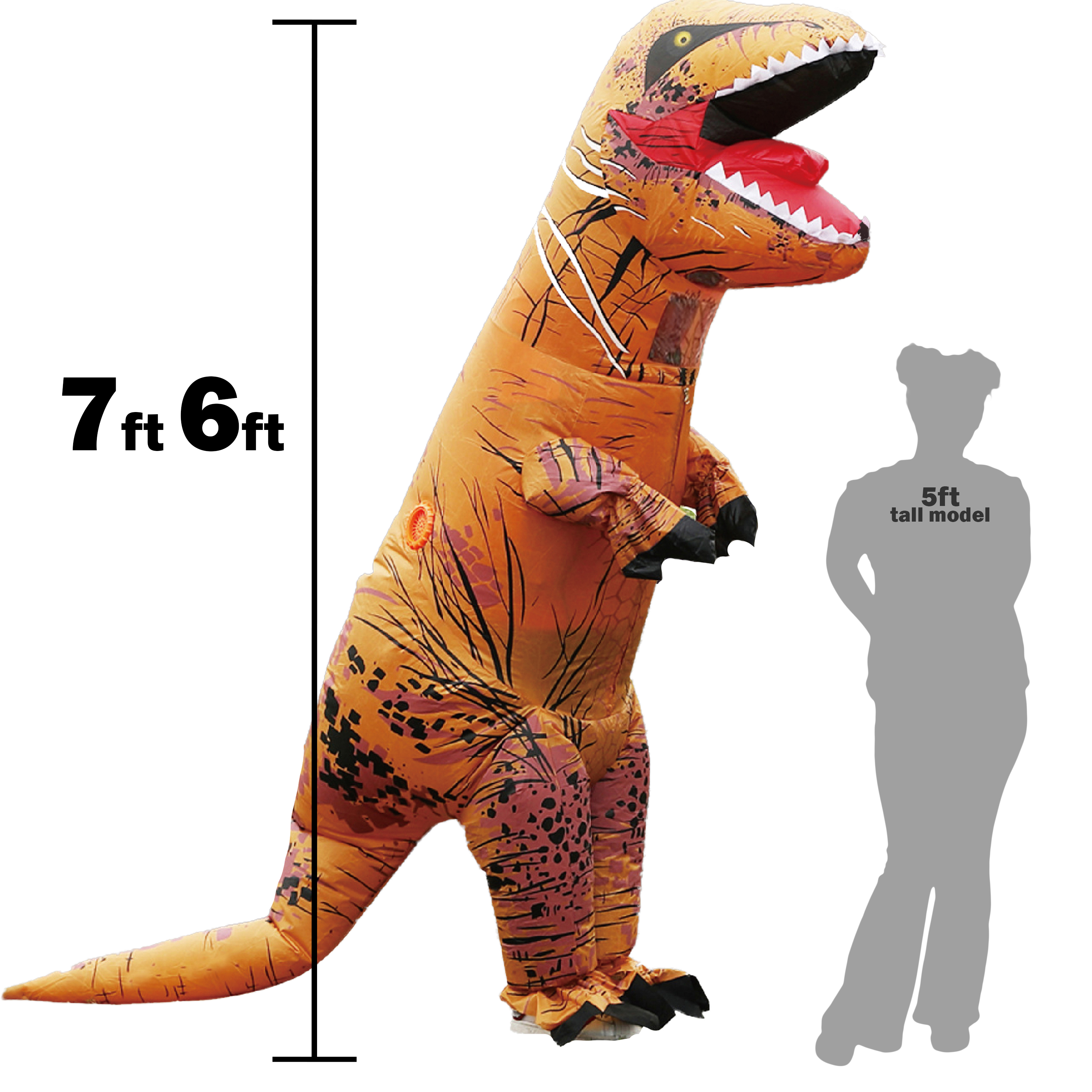 Inflatable Dino Halloween Costume 7.5ft