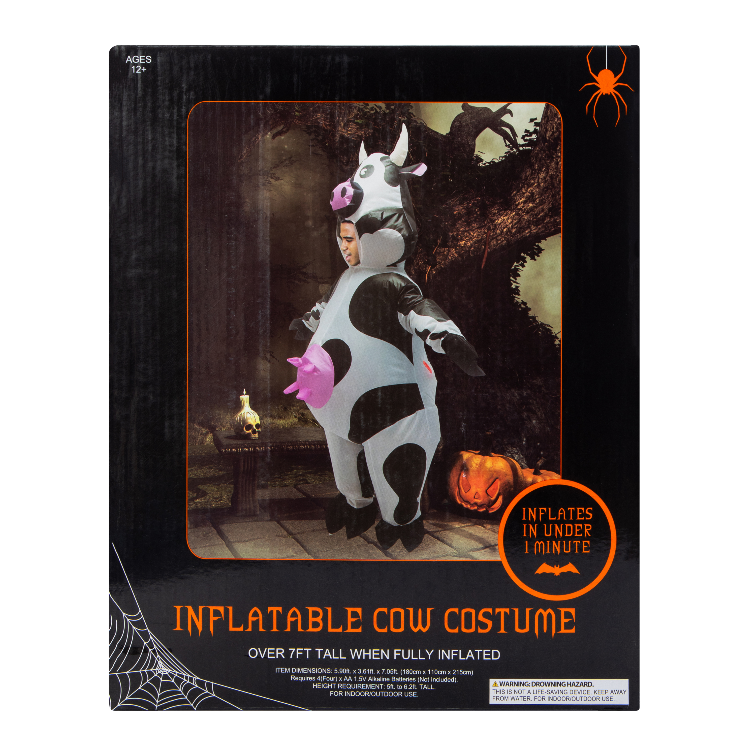 Inflatable Cow Halloween Costume 7ft