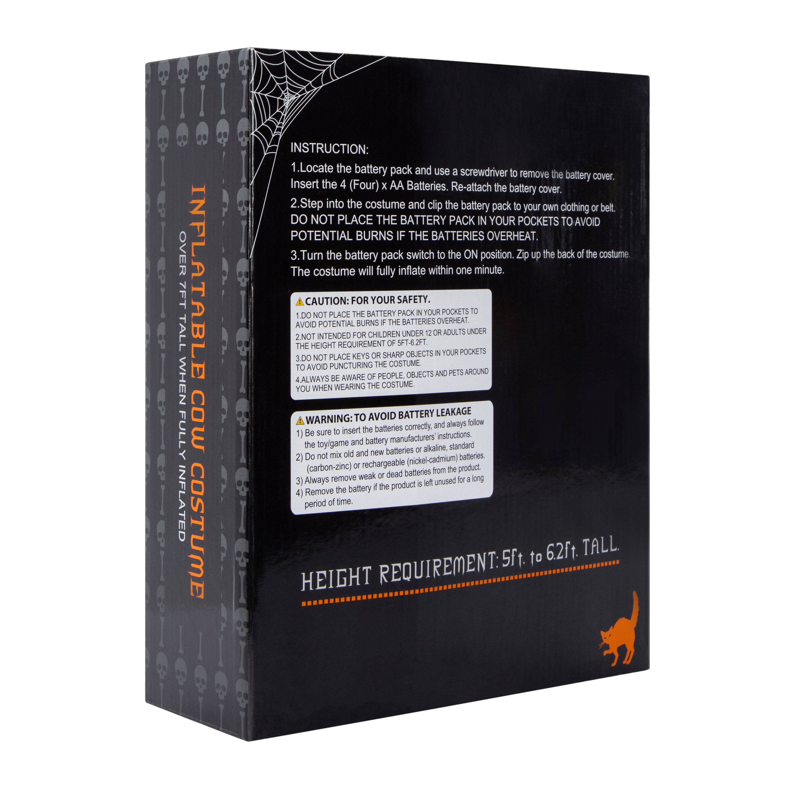 Inflatable Cow Halloween Costume 7ft