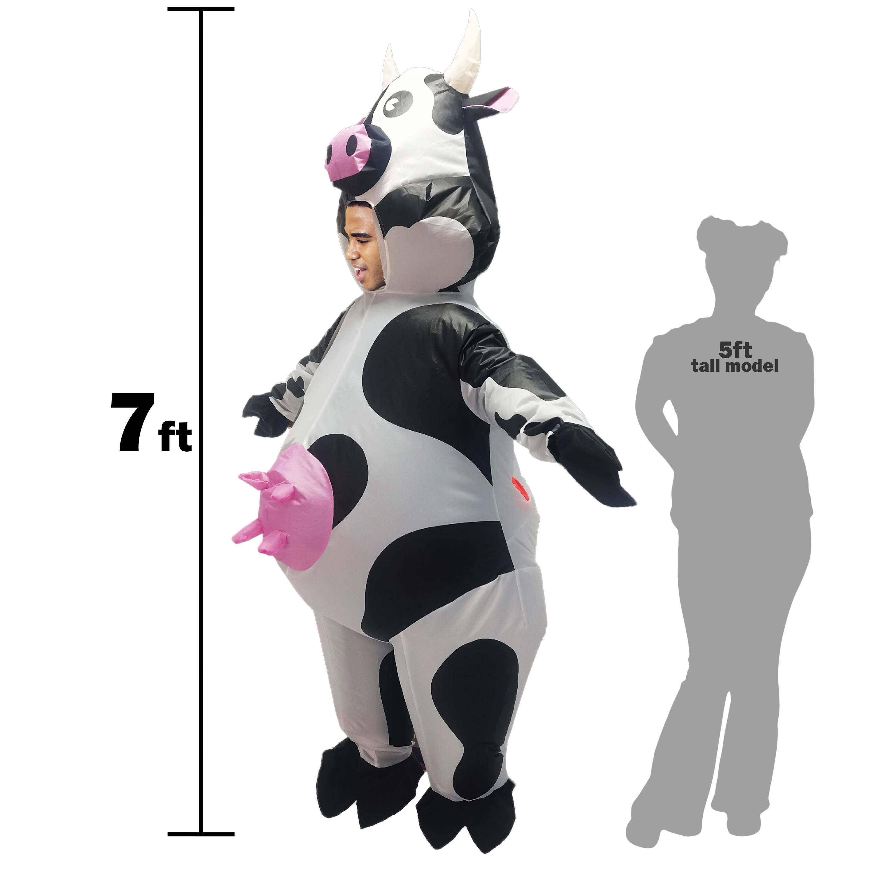 Inflatable Cow Halloween Costume 7ft