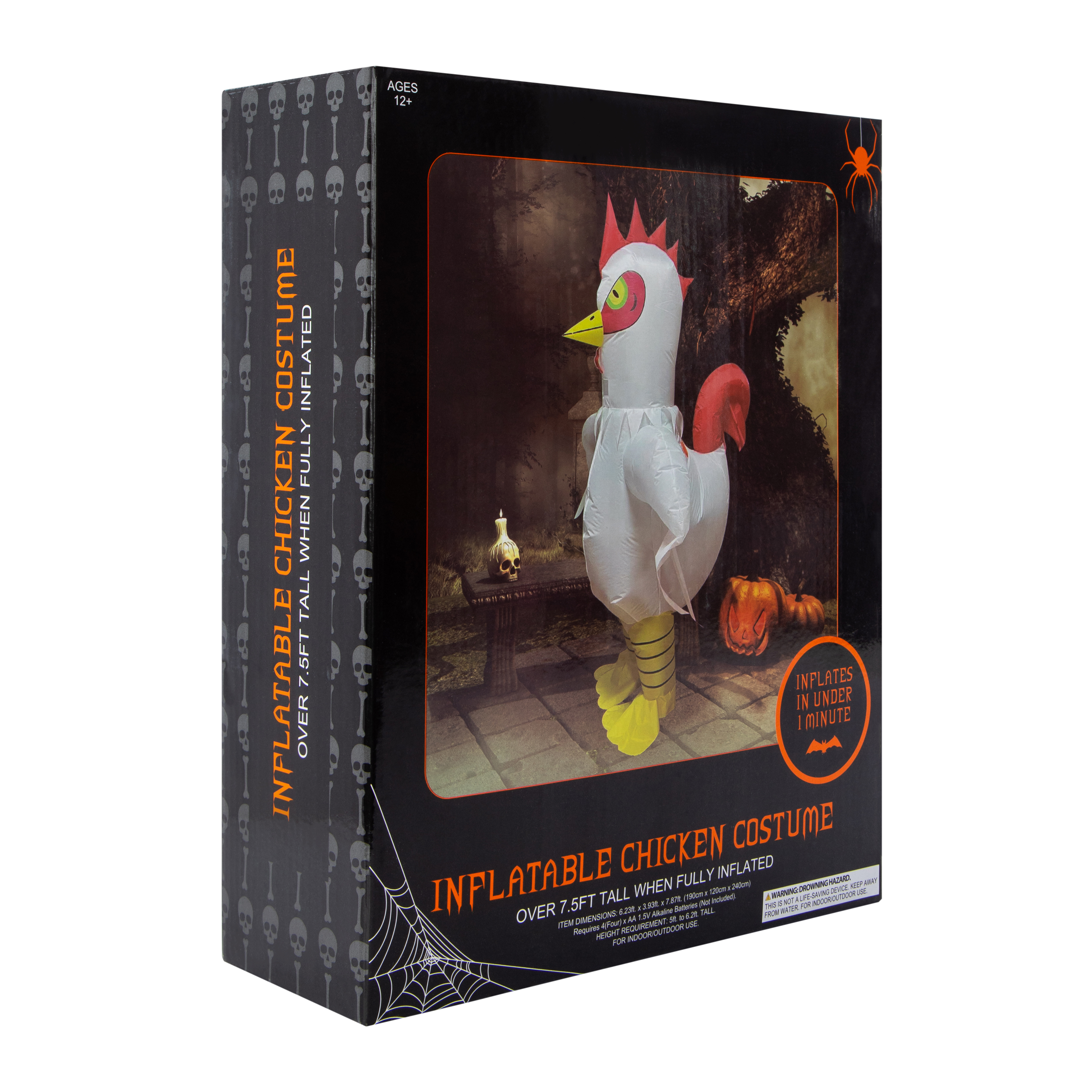 Inflatable Chicken Halloween Costume 7.5ft