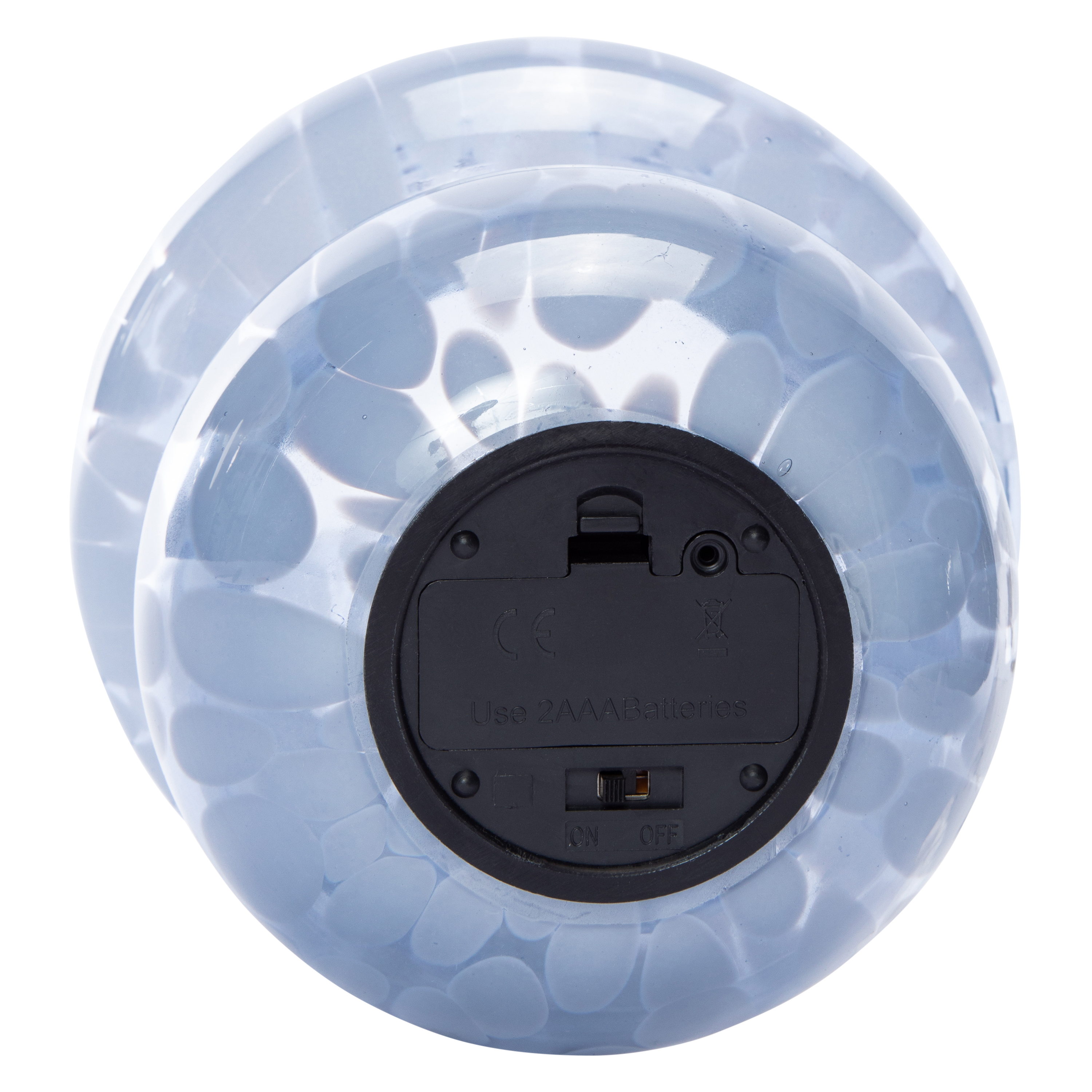 Speckled Mushroom Glass Lamp 5.62in x 7.8in