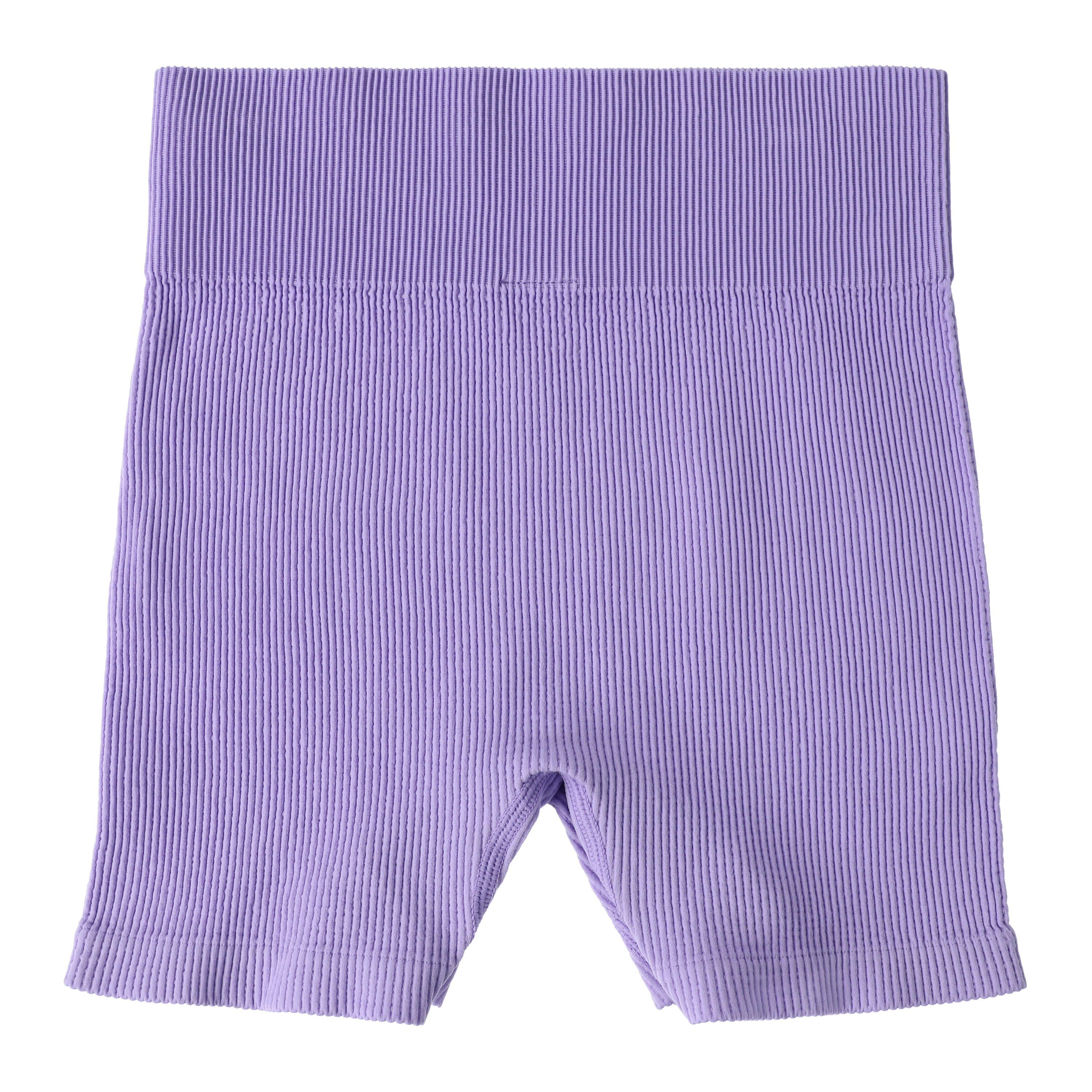 Solid Ribbed Seamless Shorts
