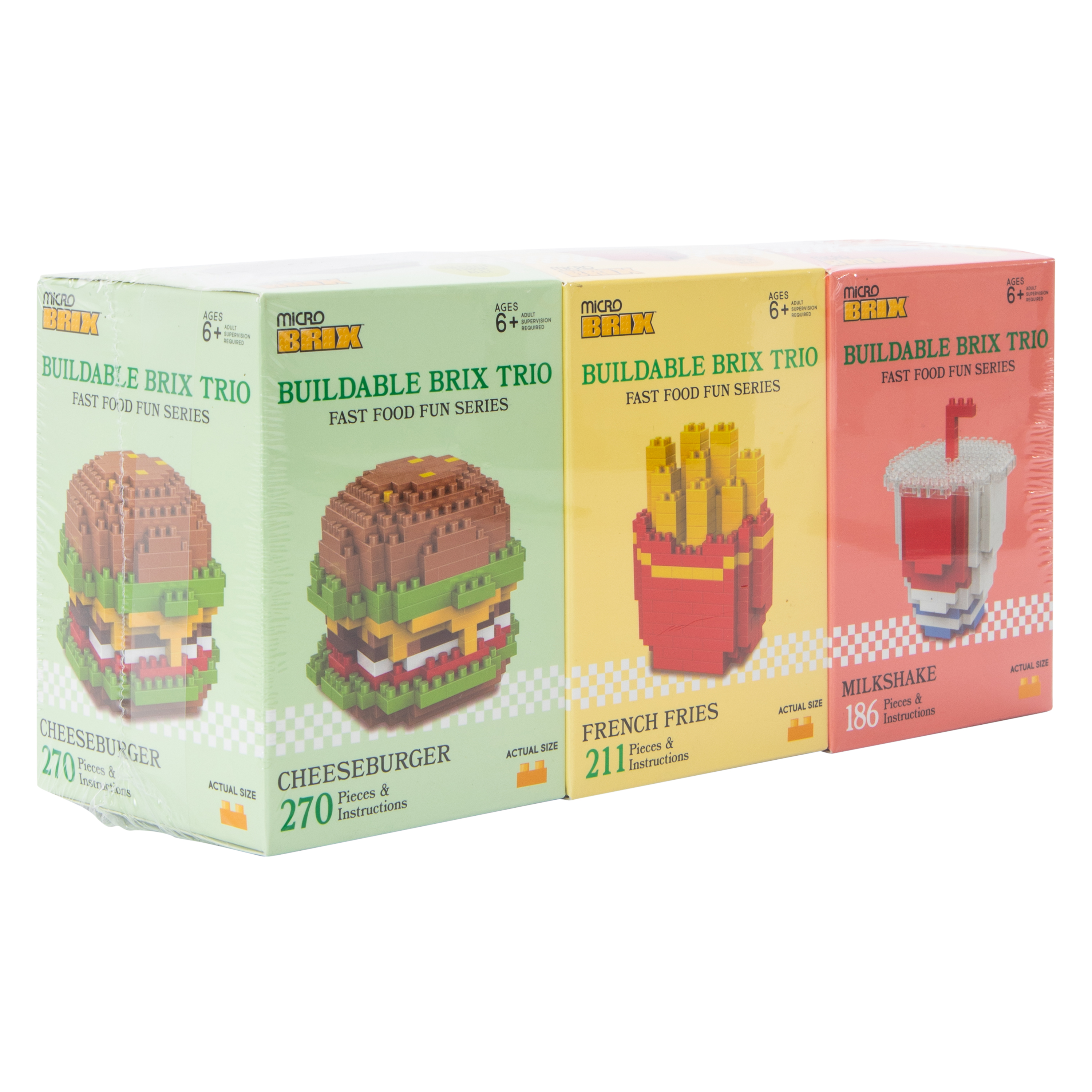 Micro Brix Buildable Trio 3-Pack