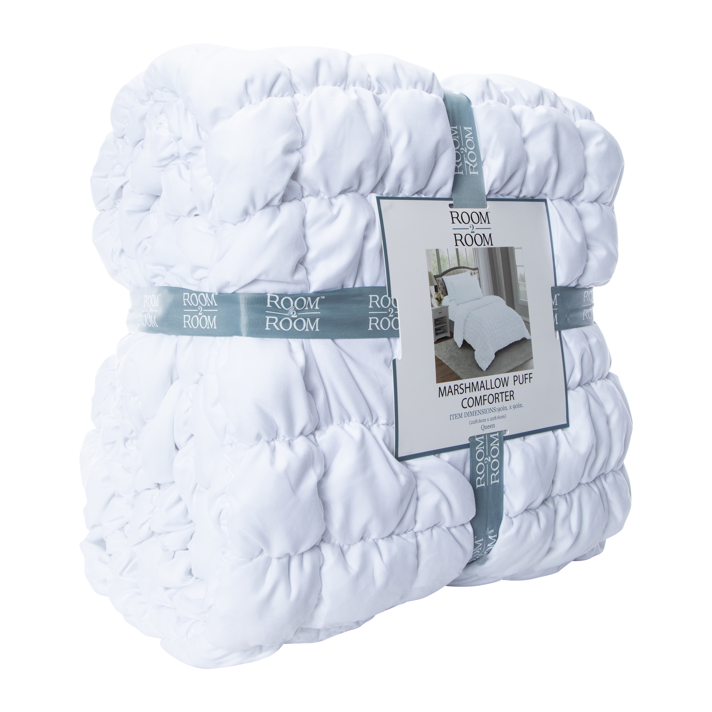 Marshmallow Puff Queen Size Comforter 90in x 90in
