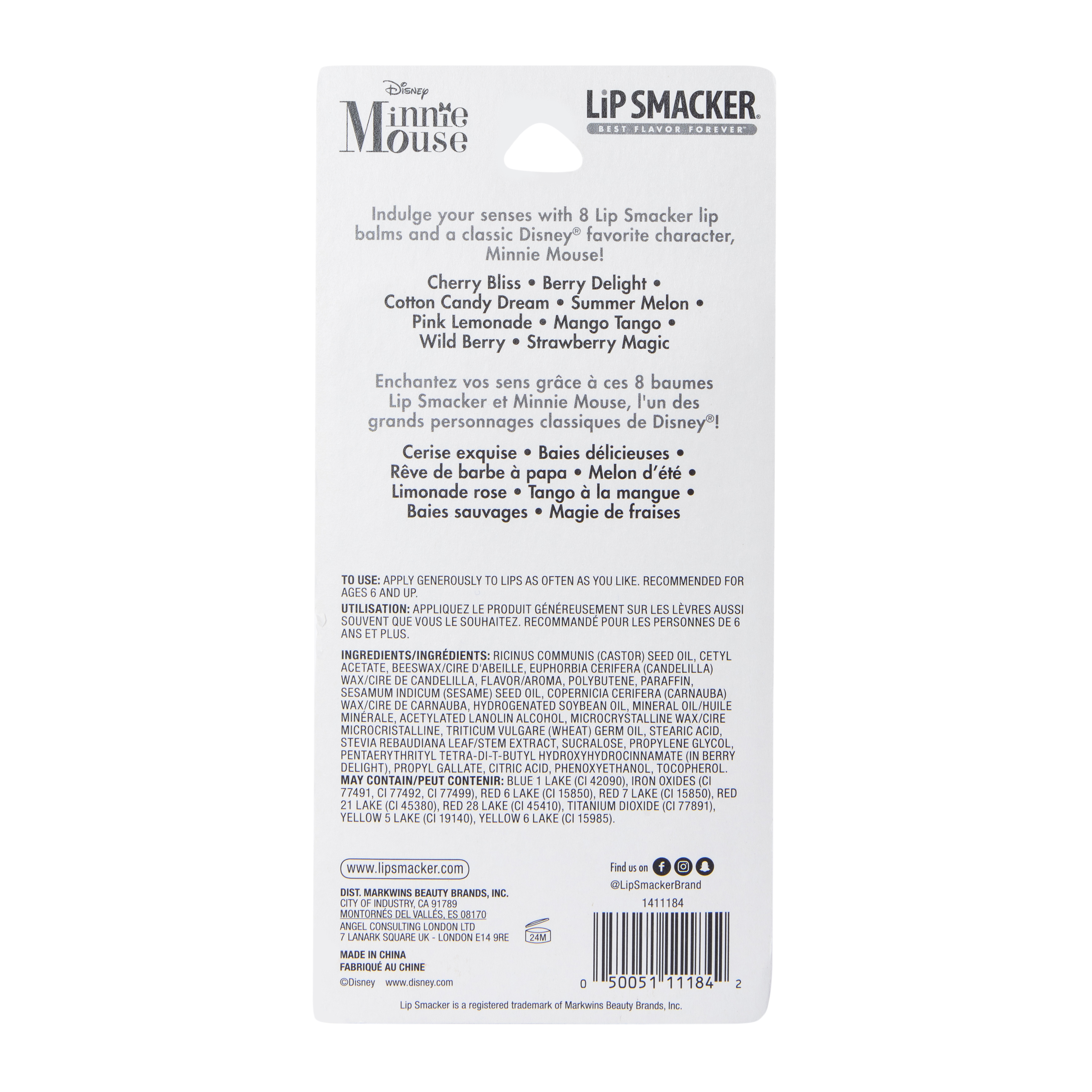 Lip Smacker® x Disney Minnie Mouse Lip Balm Set 8-Count