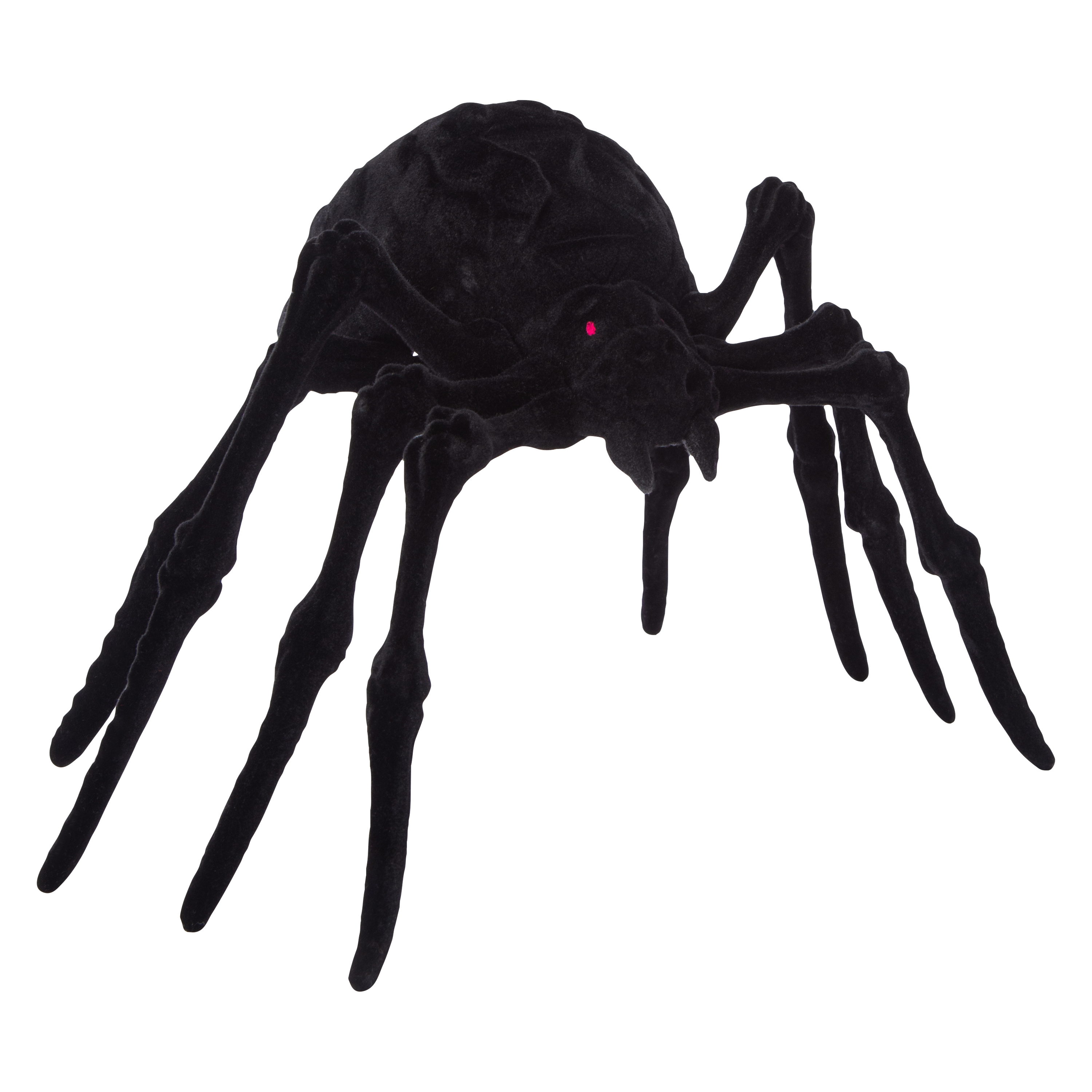 Flocked Halloween Spider 9in