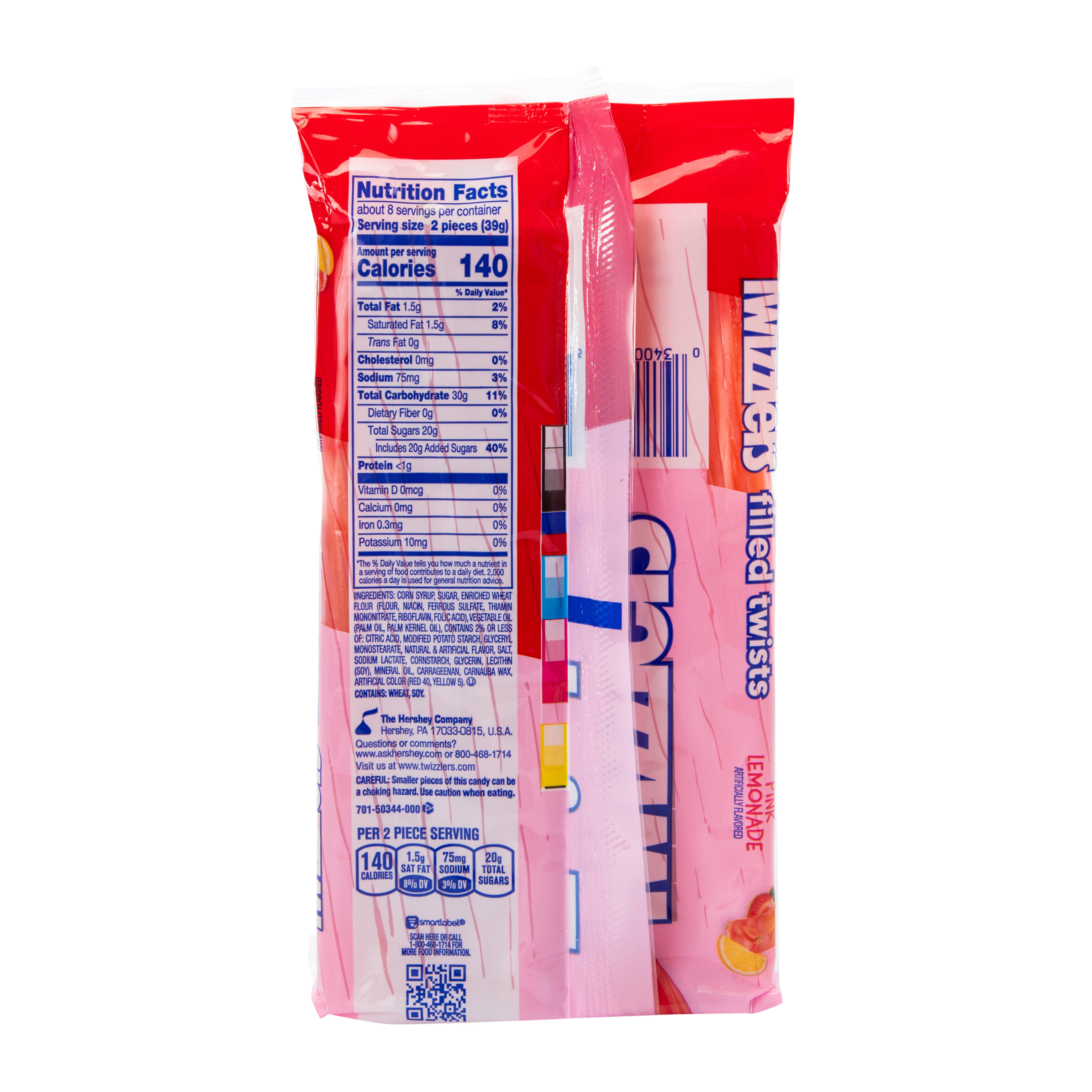 Twizzlers® Pink Lemonade Filled Twists Candy 11oz