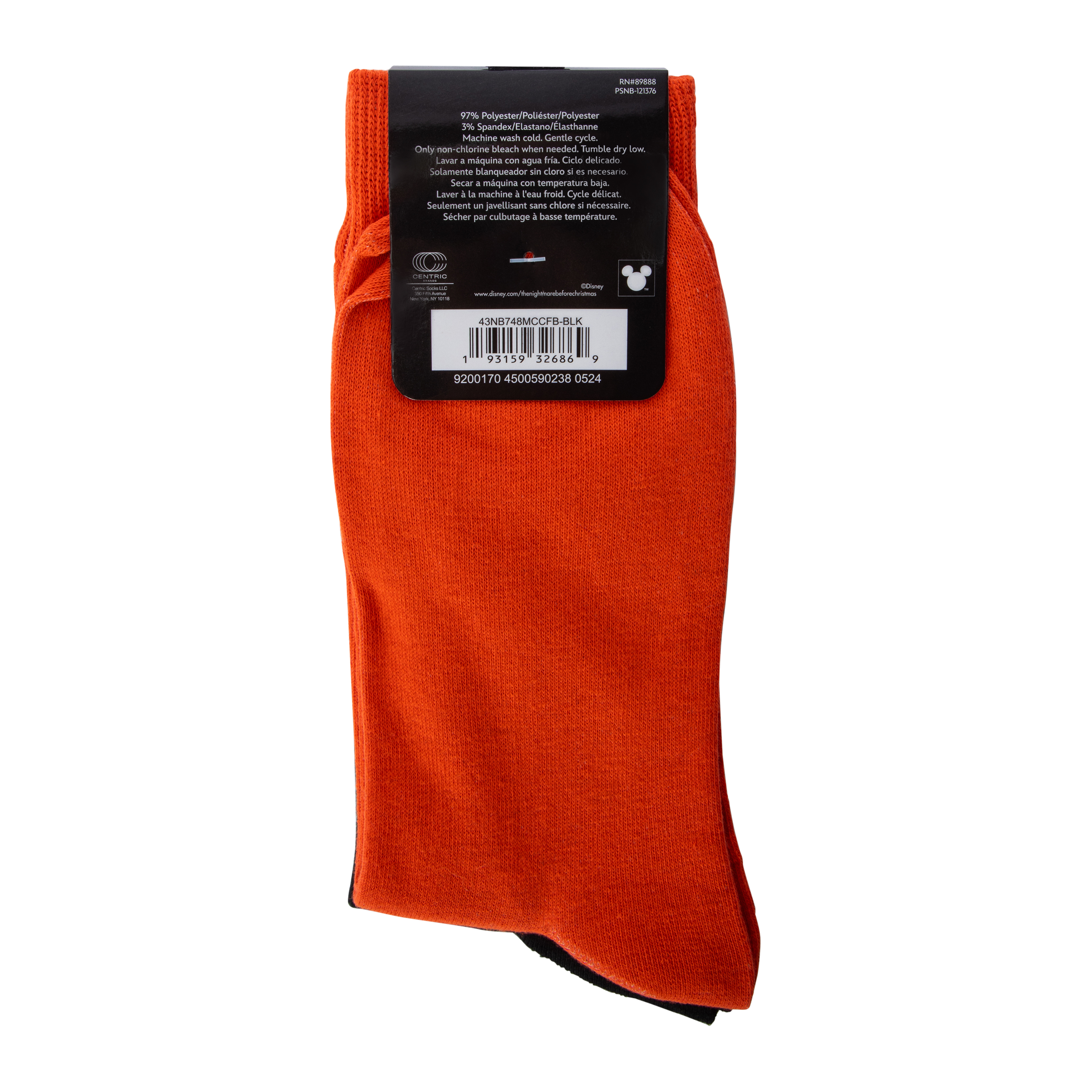 Mens Disney Tim Burton's The Nightmare Before Christmas Crew Socks 2-Pack