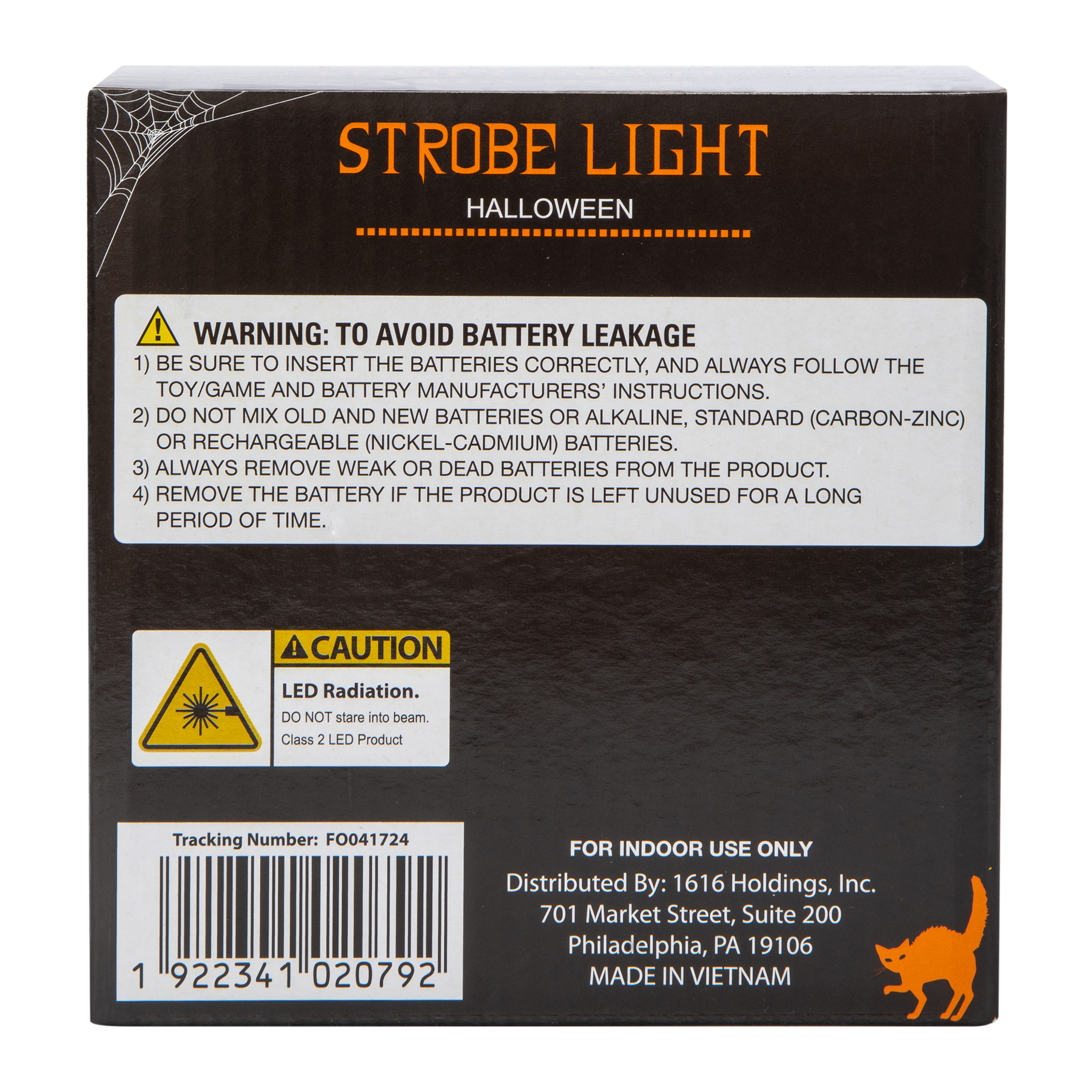 Halloween Strobe Light 4.33in x 2.16in