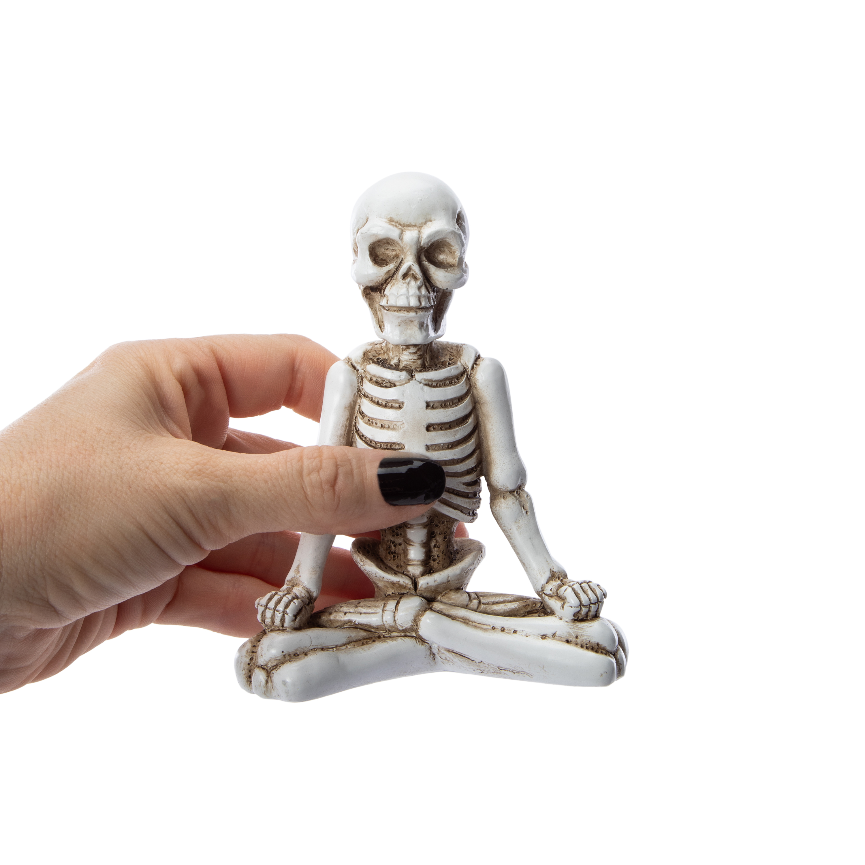 Yoga Skeleton Halloween Decor 3.75in x 5in