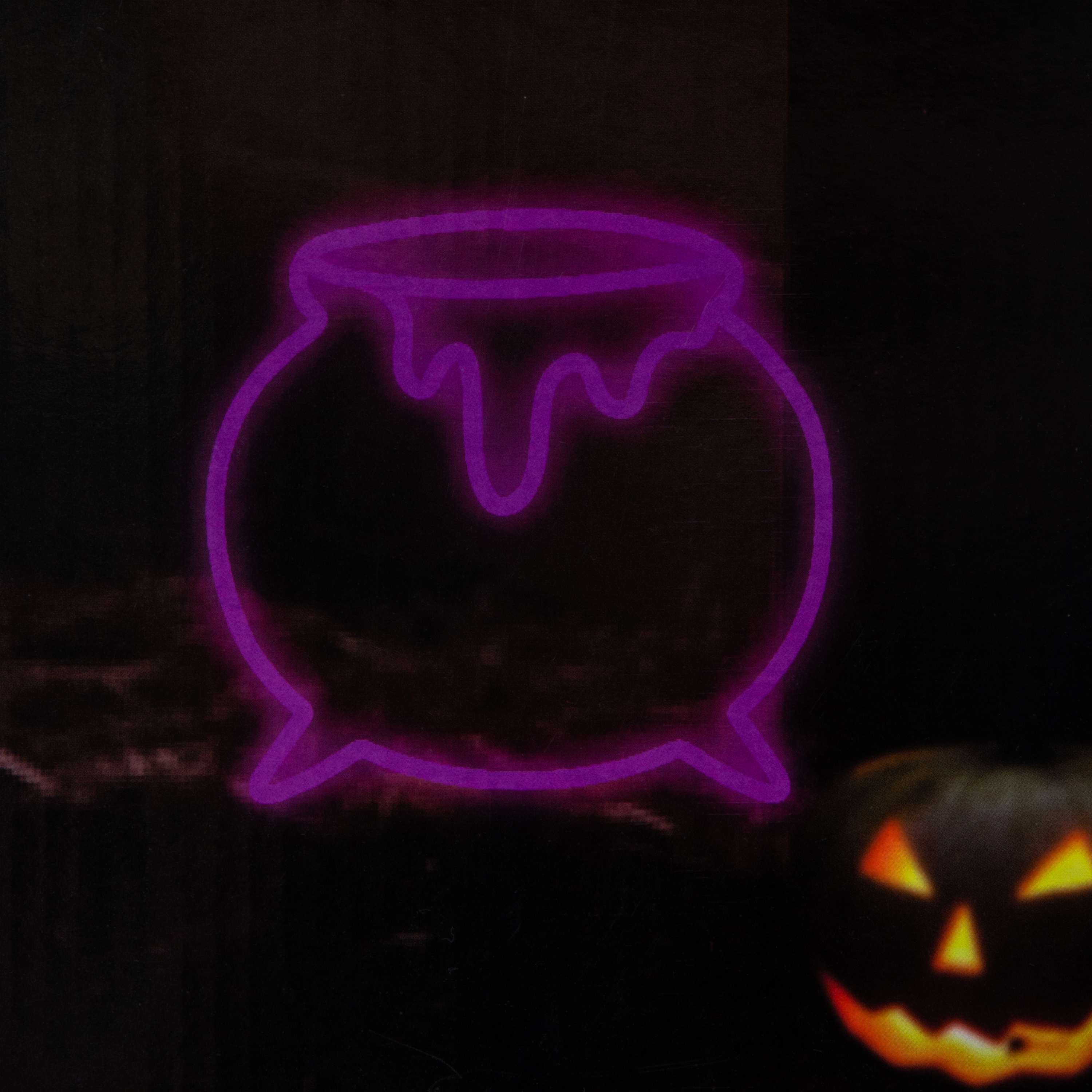 Halloween Neon Light Stake With Timer