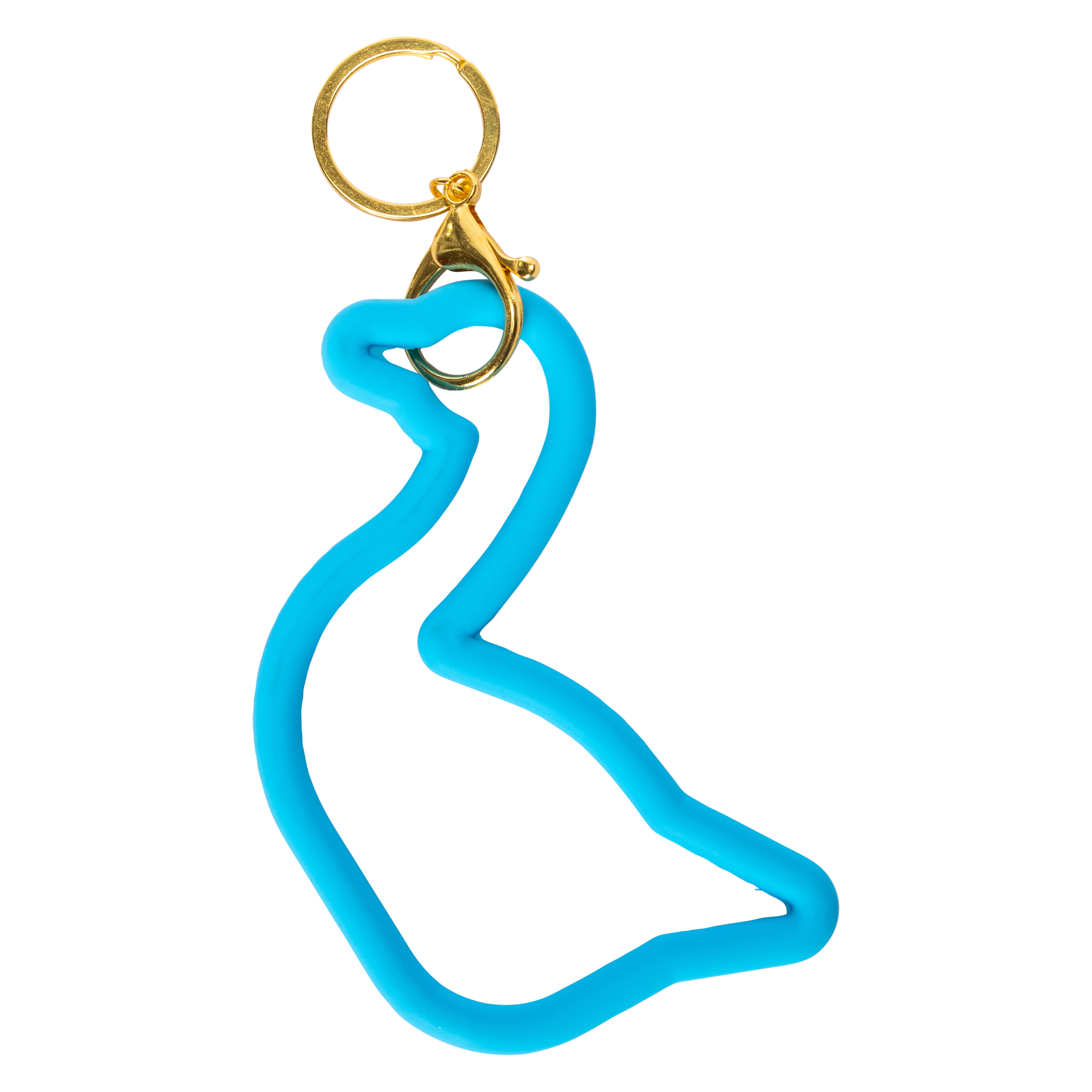 Novelty Silicone Bangle Bracelet with Keyring