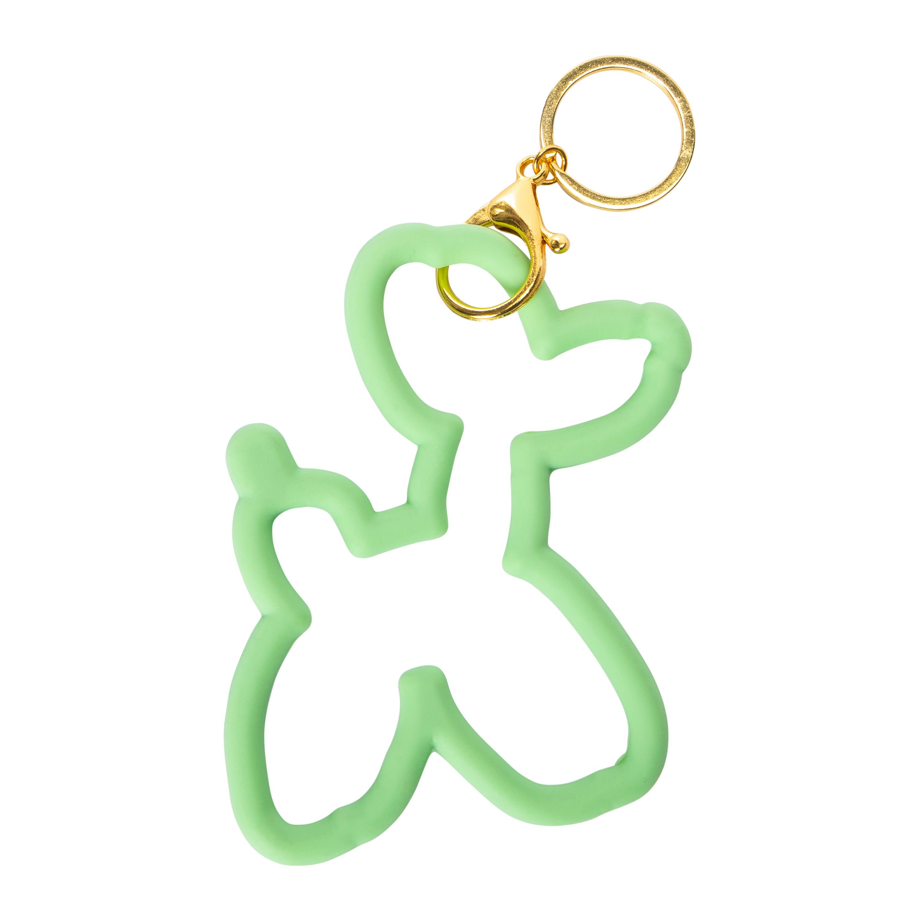 Novelty Silicone Bangle Bracelet with Keyring