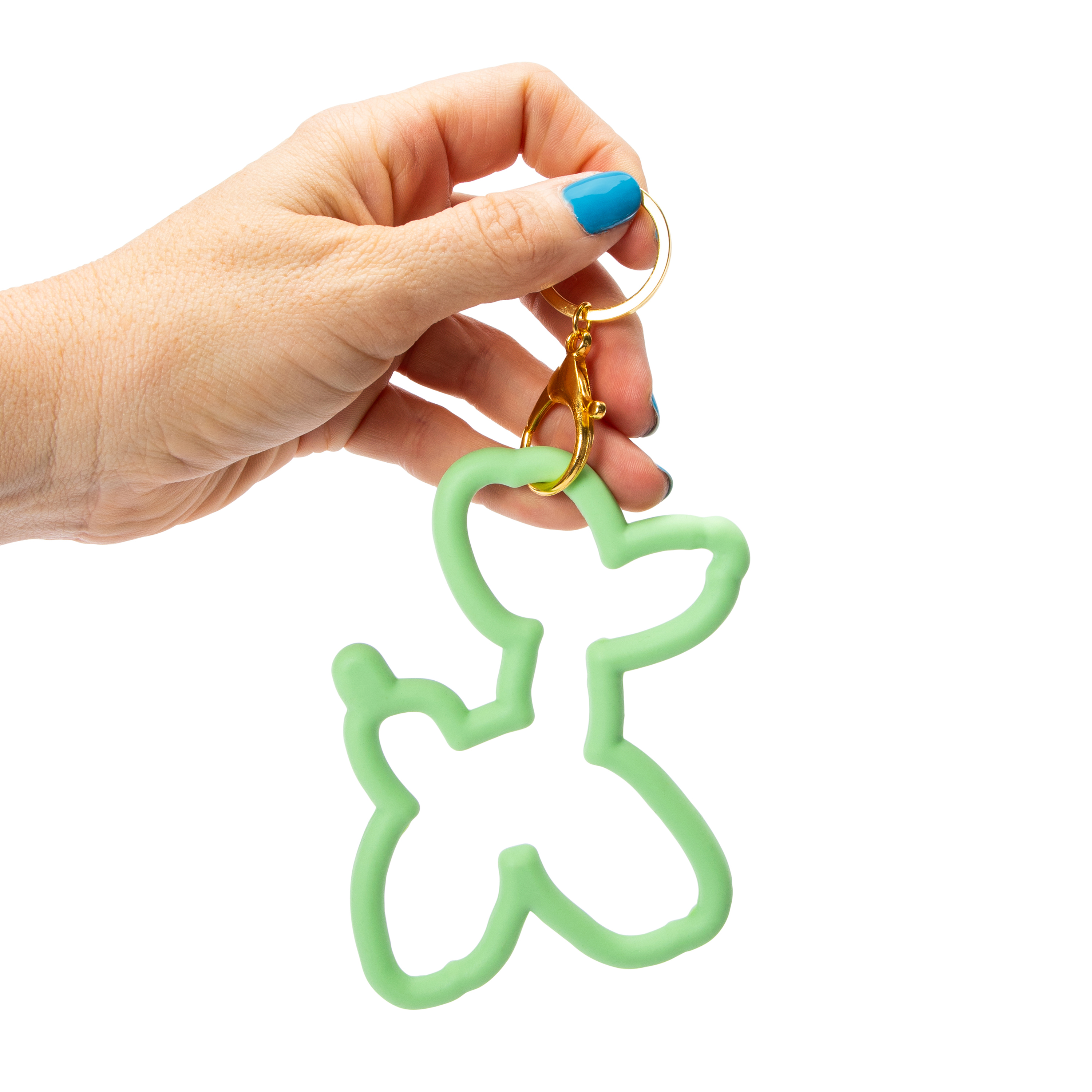 Novelty Silicone Bangle Bracelet with Keyring