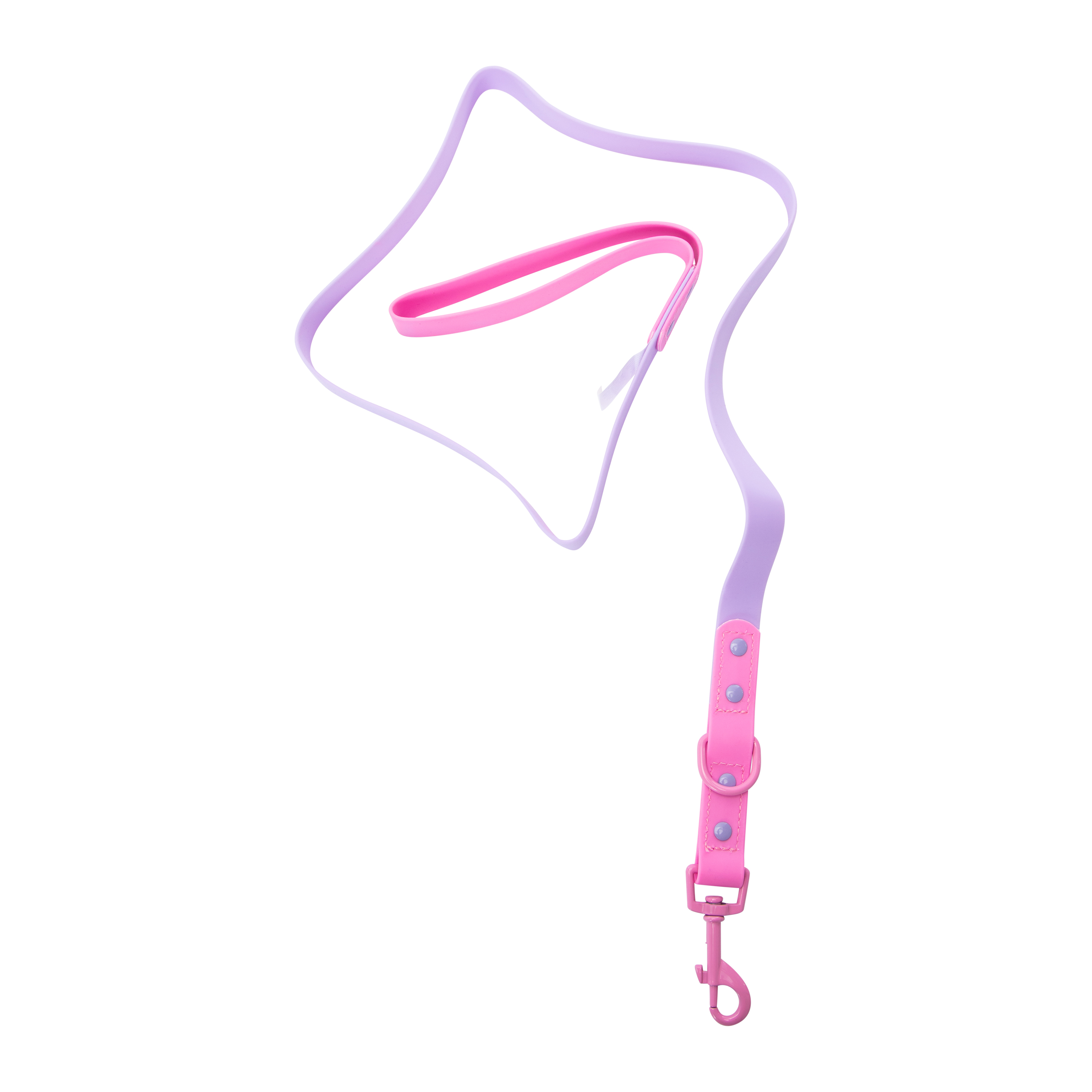 Two-Tone Silicone Dog Leash 4ft