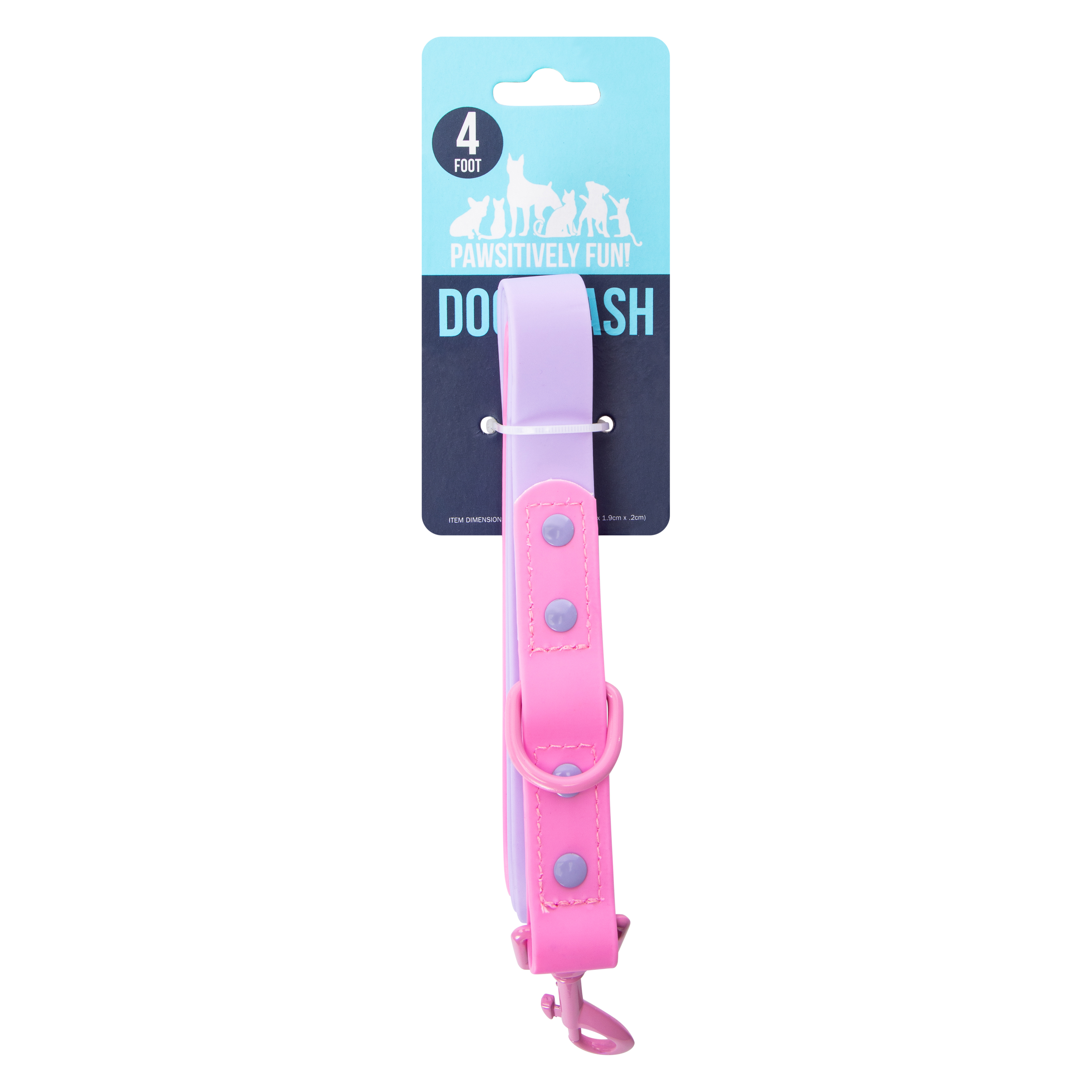 Two-Tone Silicone Dog Leash 4ft