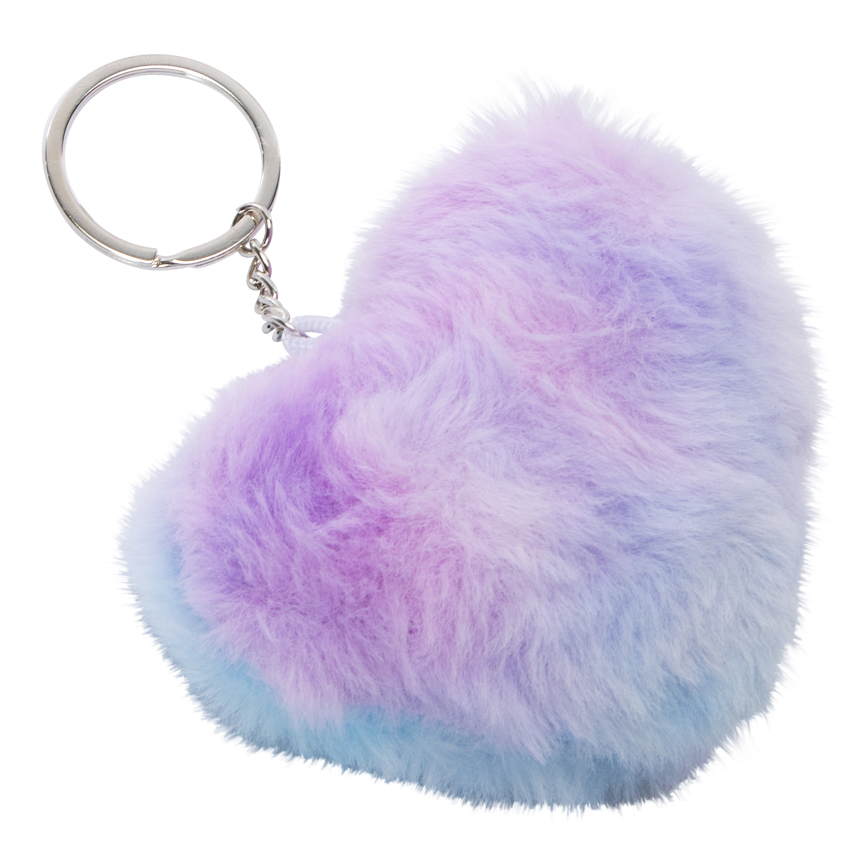 Pom Pom Heart Keychain