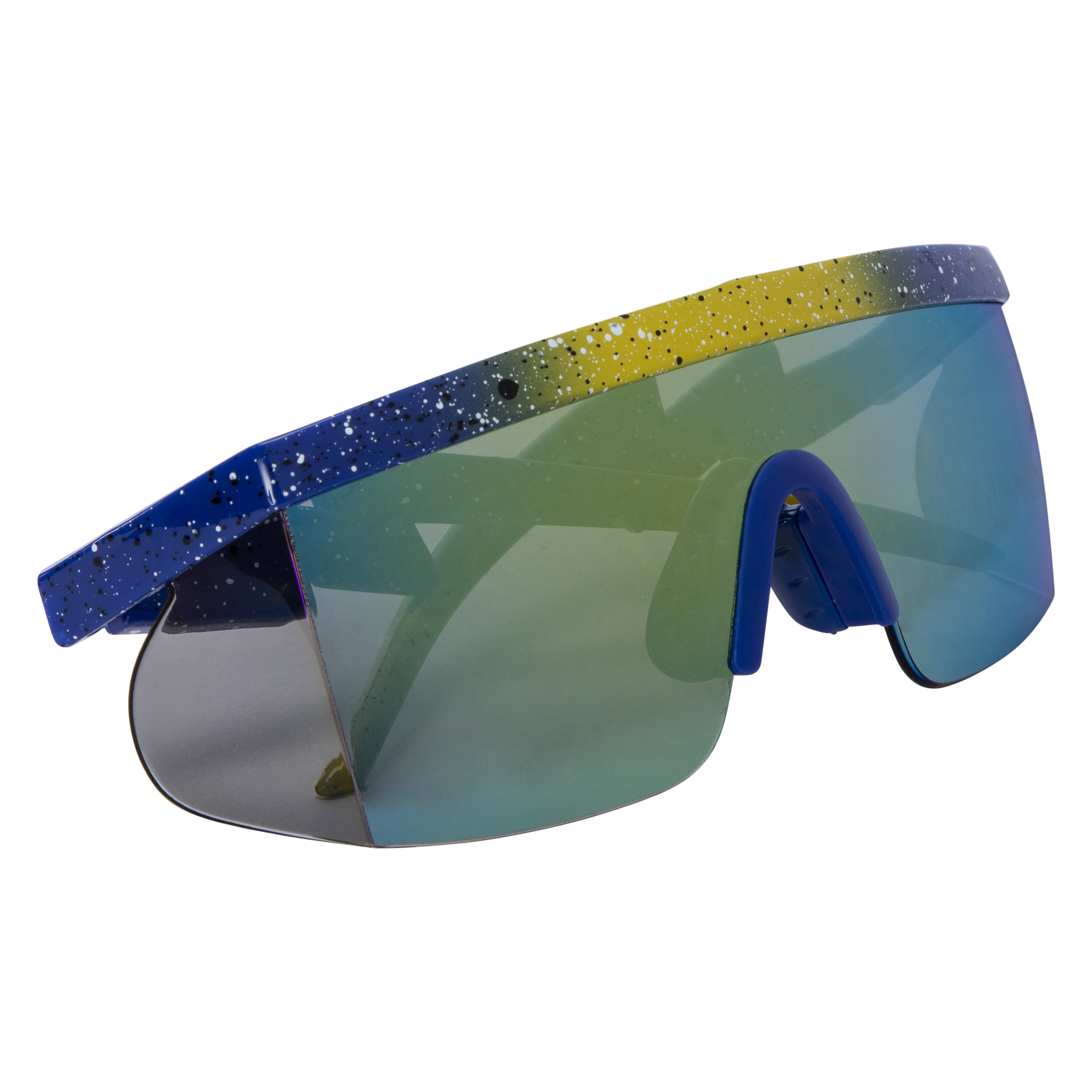 Mens Lightning Bolt Shield Sunglasses
