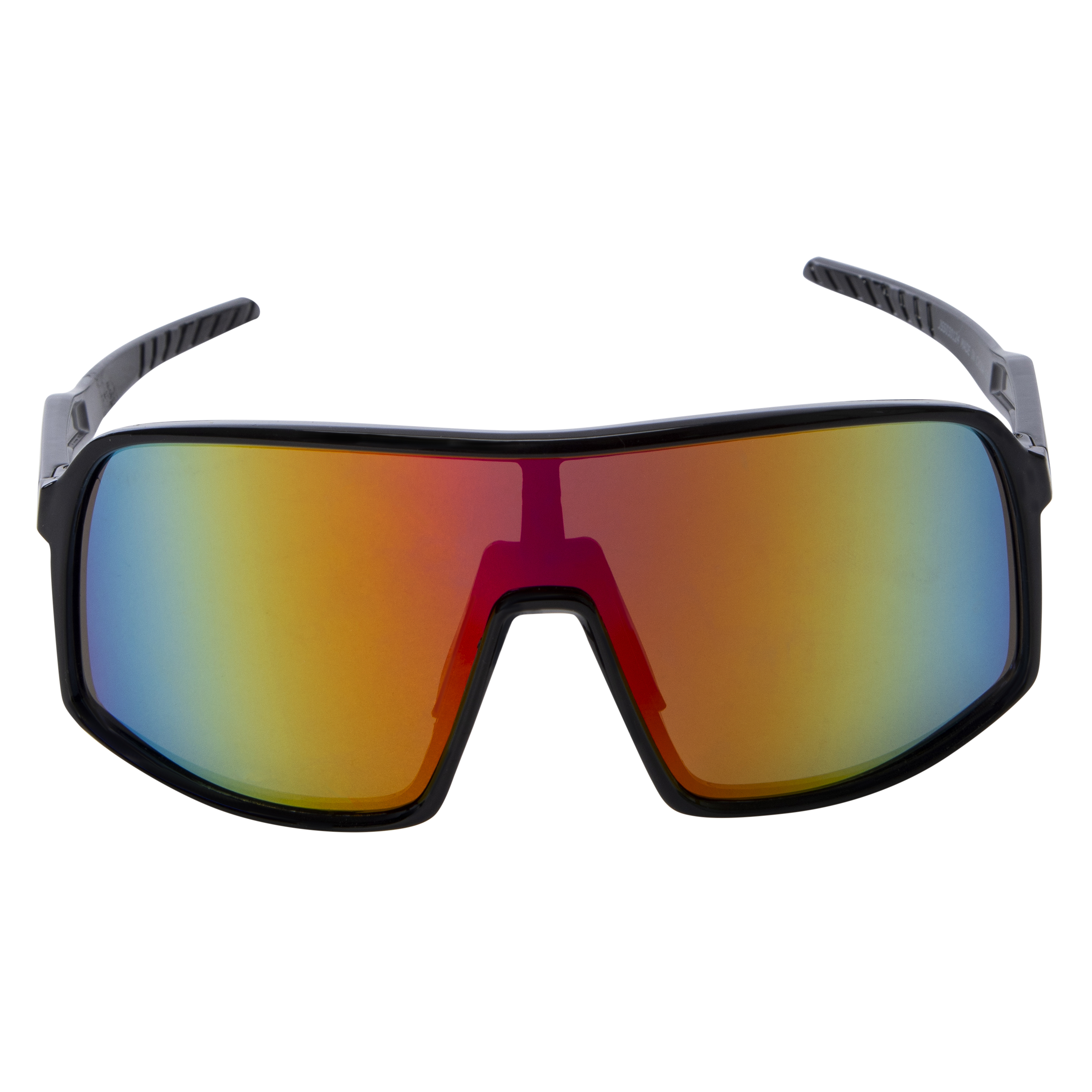 Mens Rainbow-Lens Shield Sunglasses