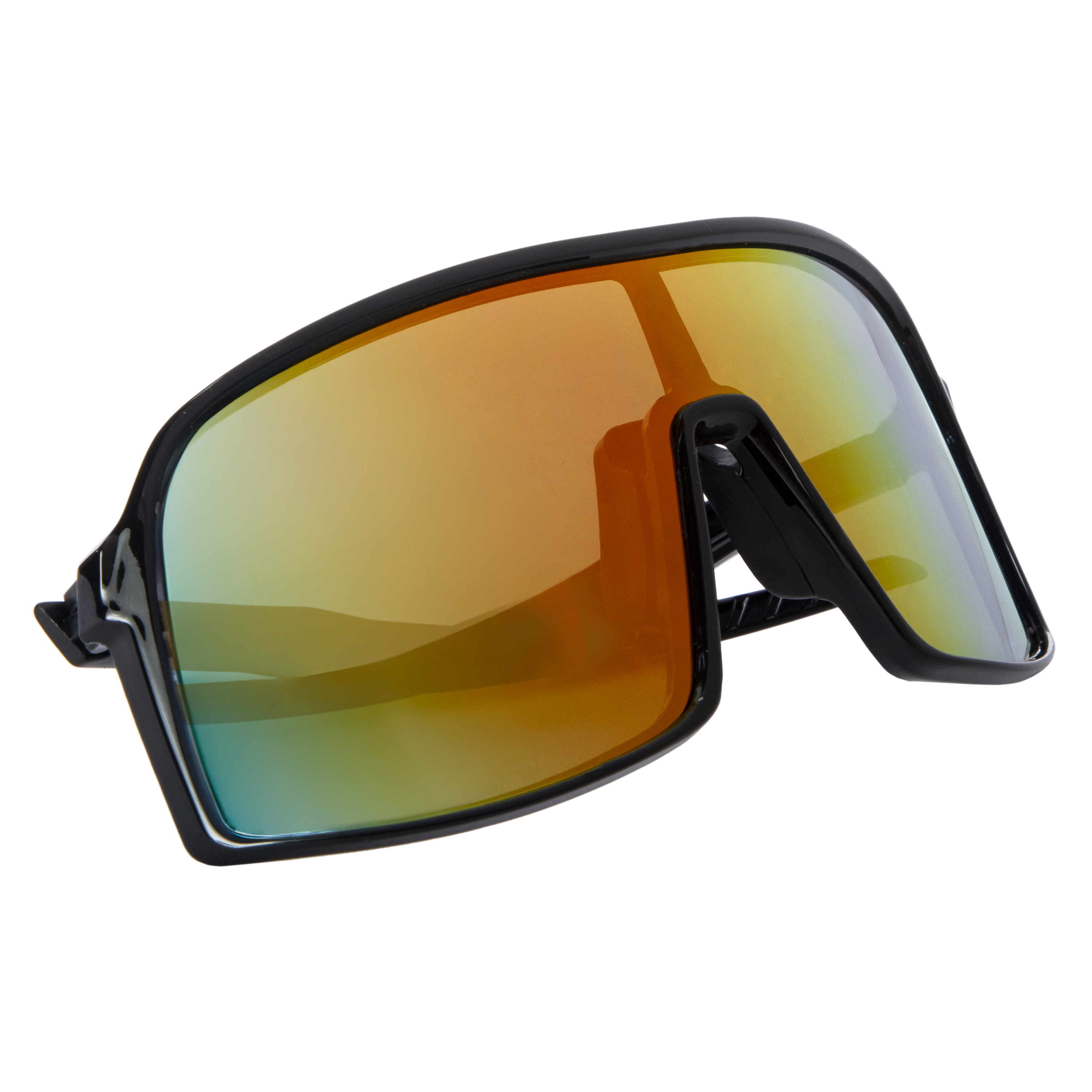 Mens Rainbow-Lens Shield Sunglasses