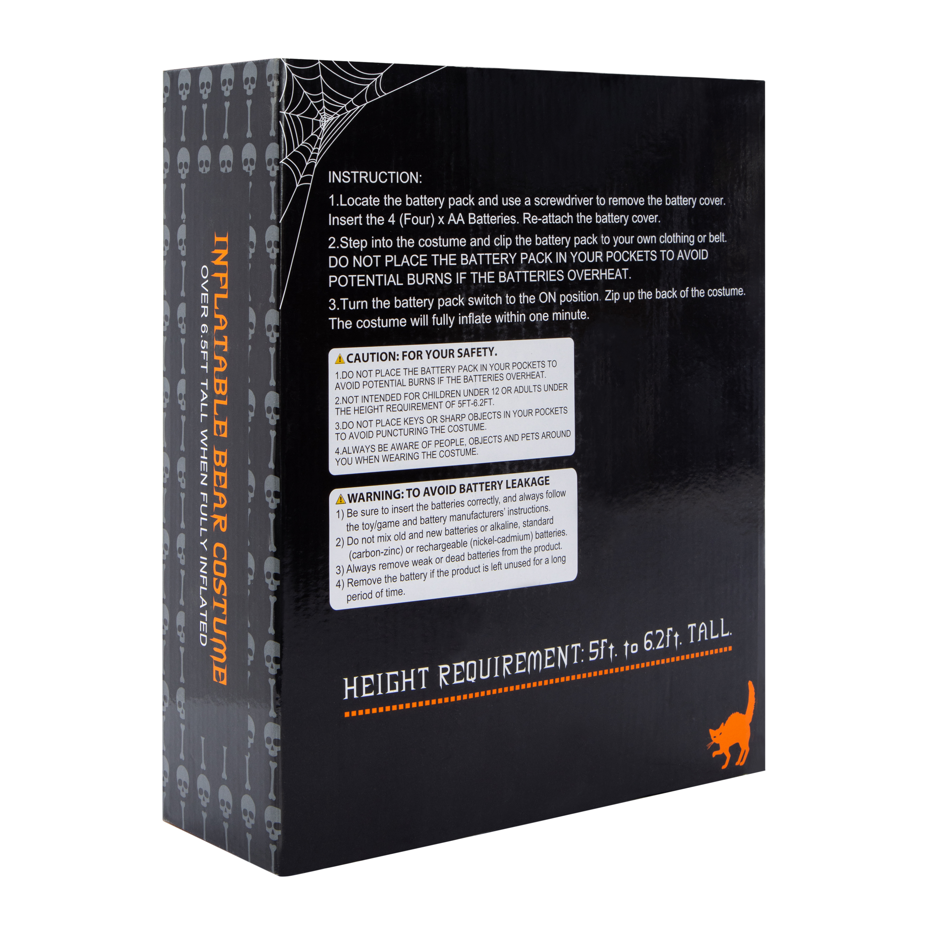 Inflatable Bear Halloween Costume 6.5ft