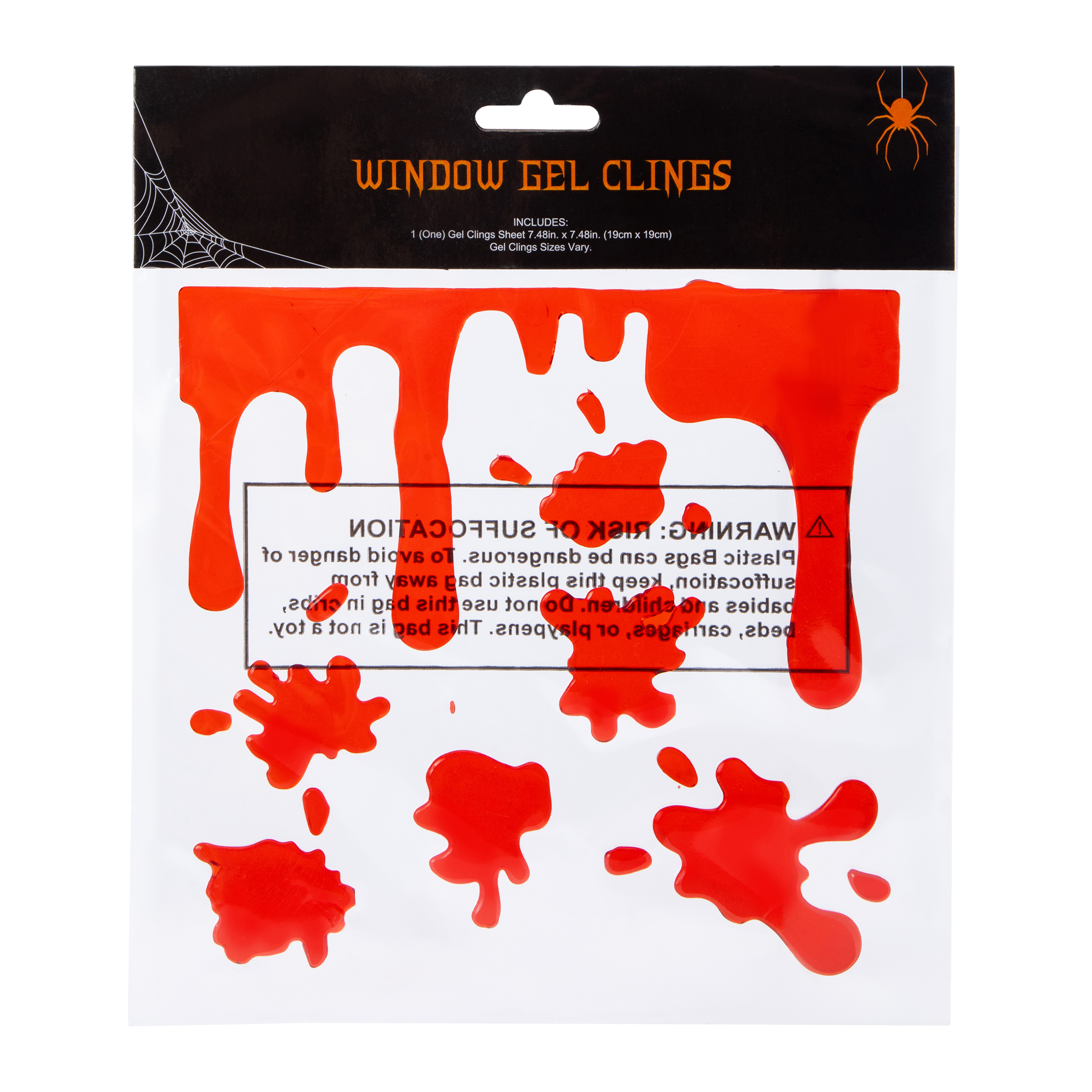 Halloween Bloody Window Gel Clings