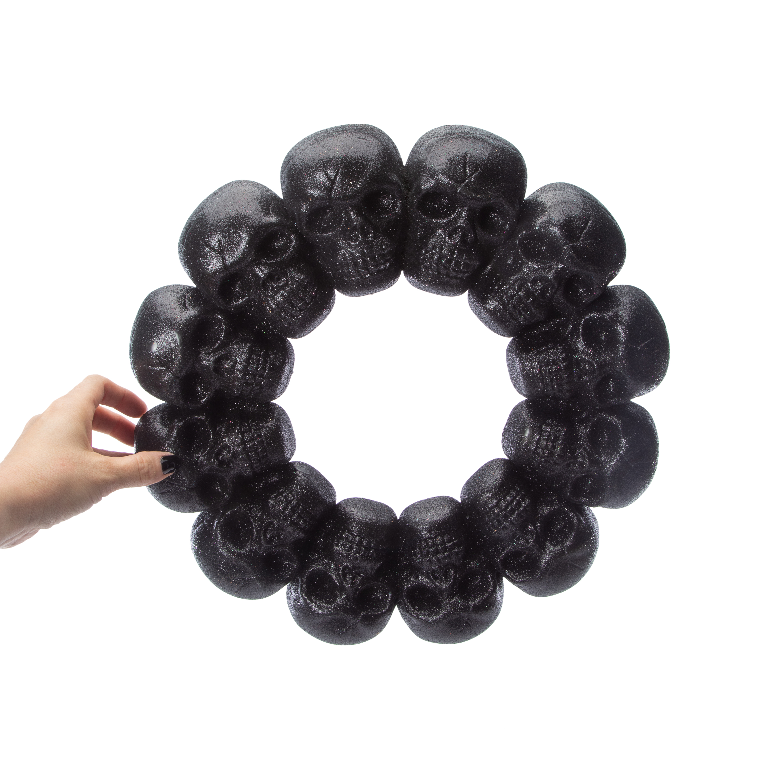 Halloween Skull Wreath 15.35in
