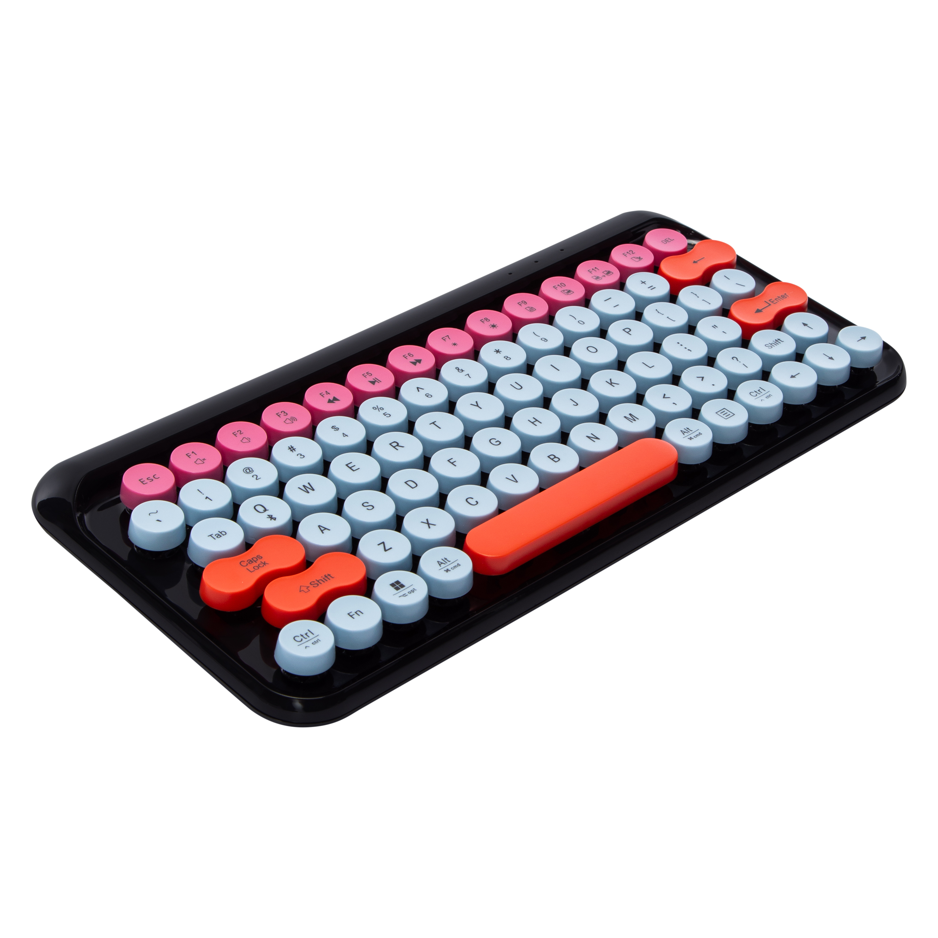 Metallic Wireless Keyboard 12.05in x 5.69in