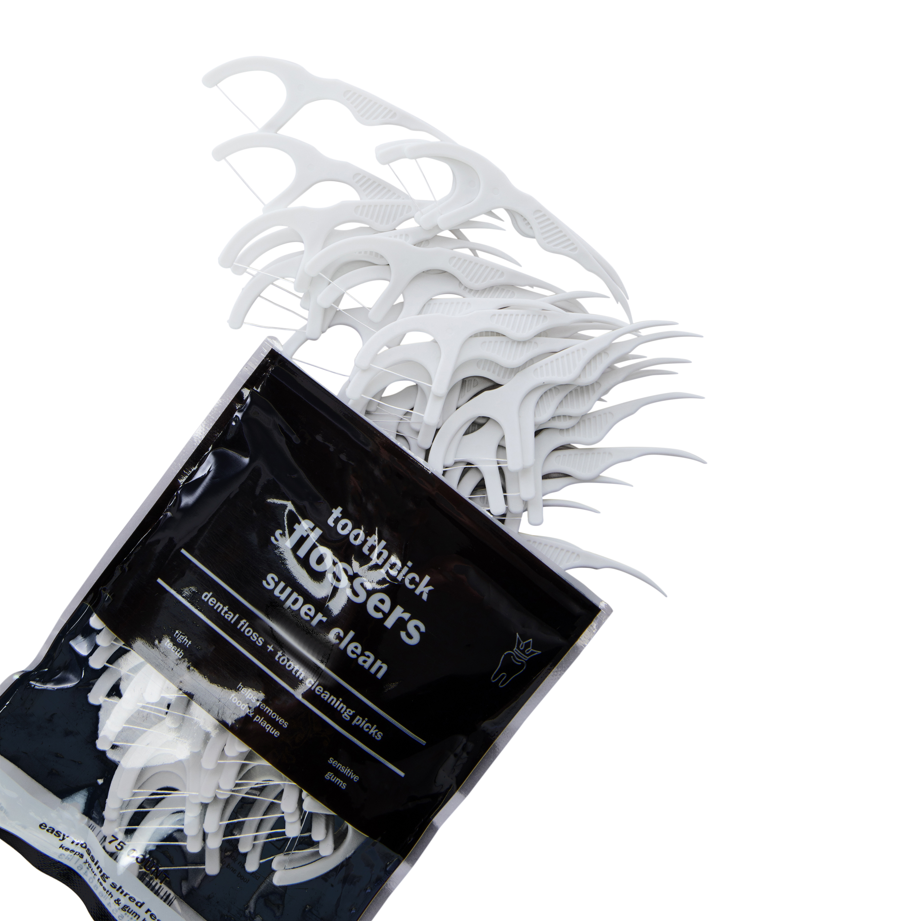 Mint Toothpick Dental Flossers 75-Count