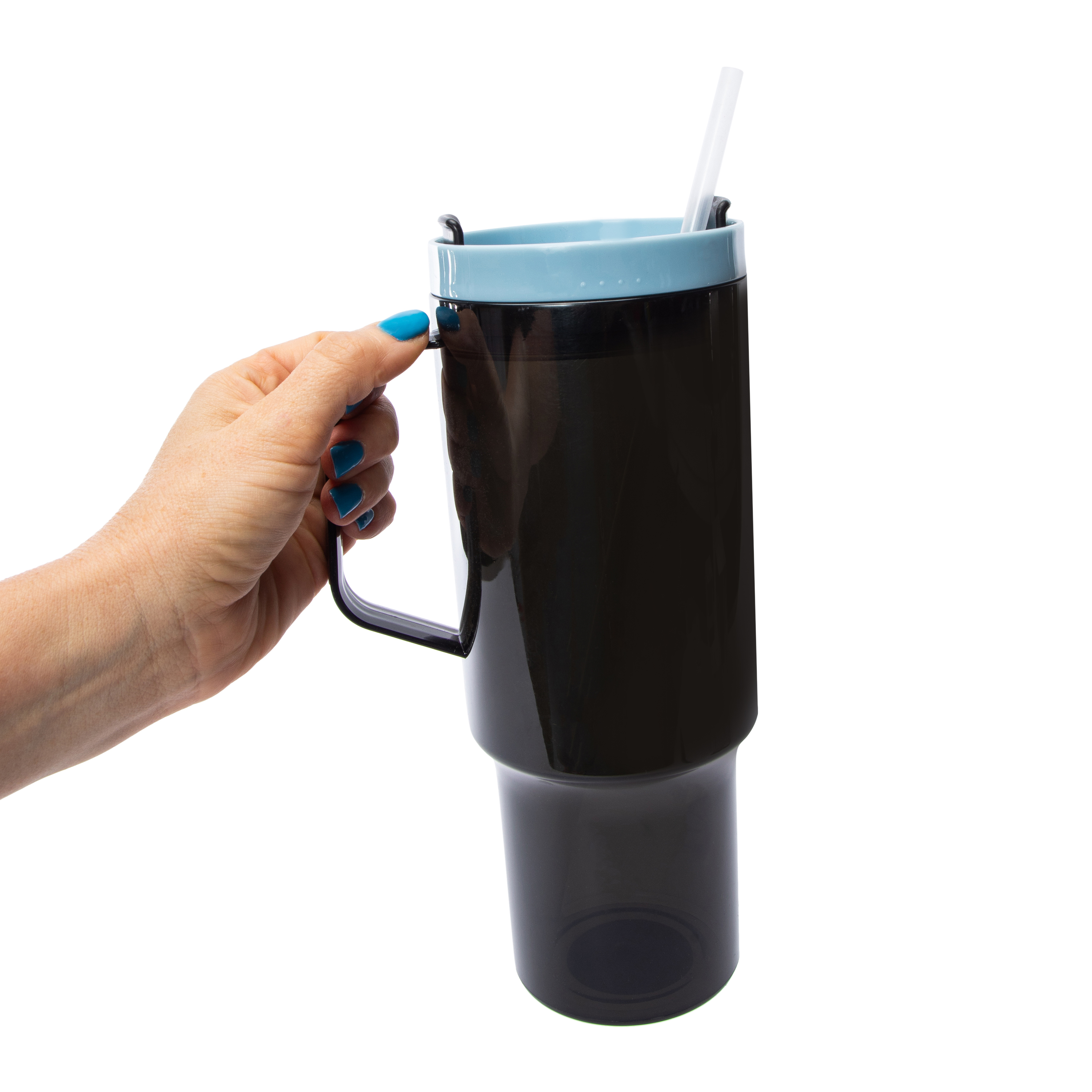 40oz Clear Hydraquench Tumbler With Handle