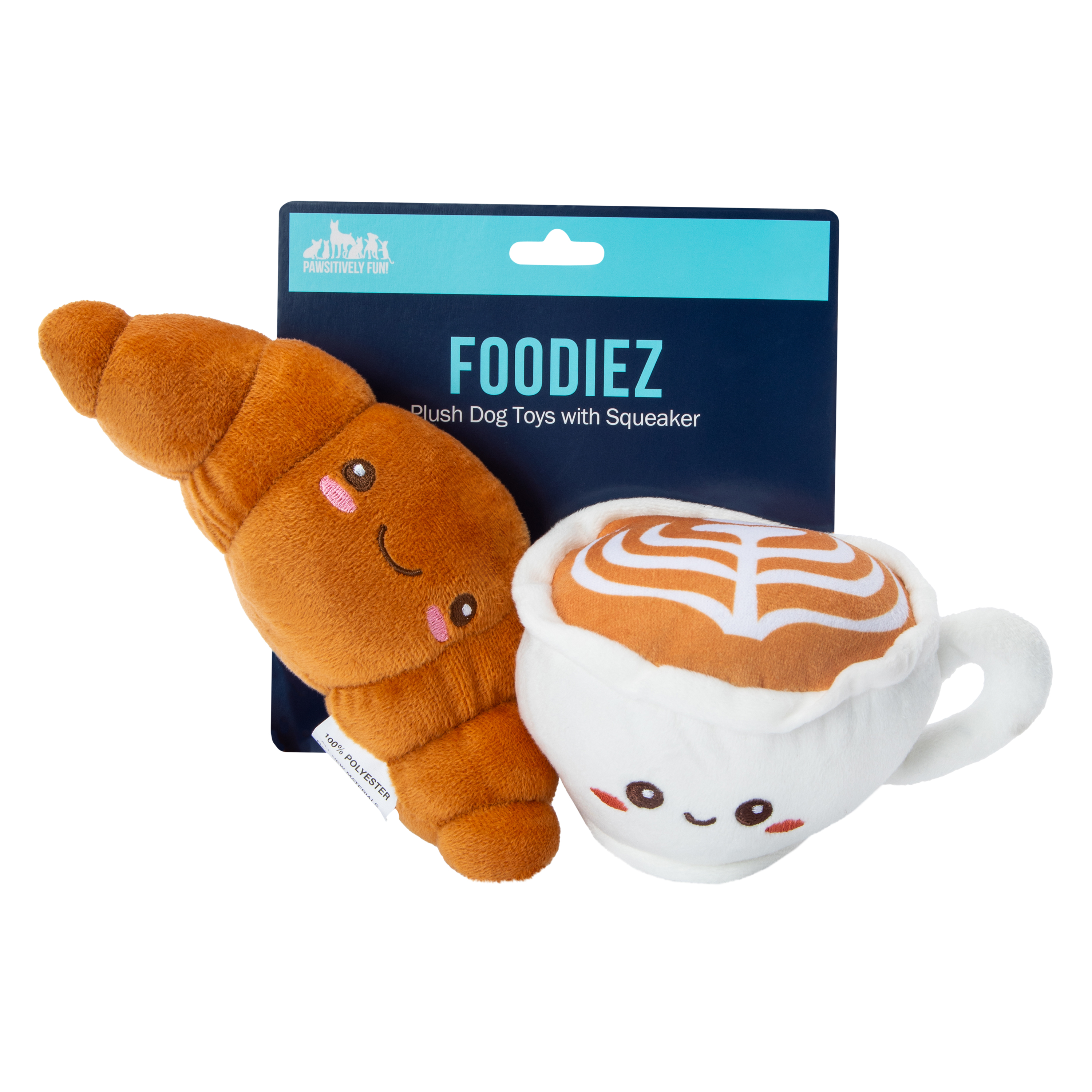 Foodie Plush Dog Toys 2-Pack