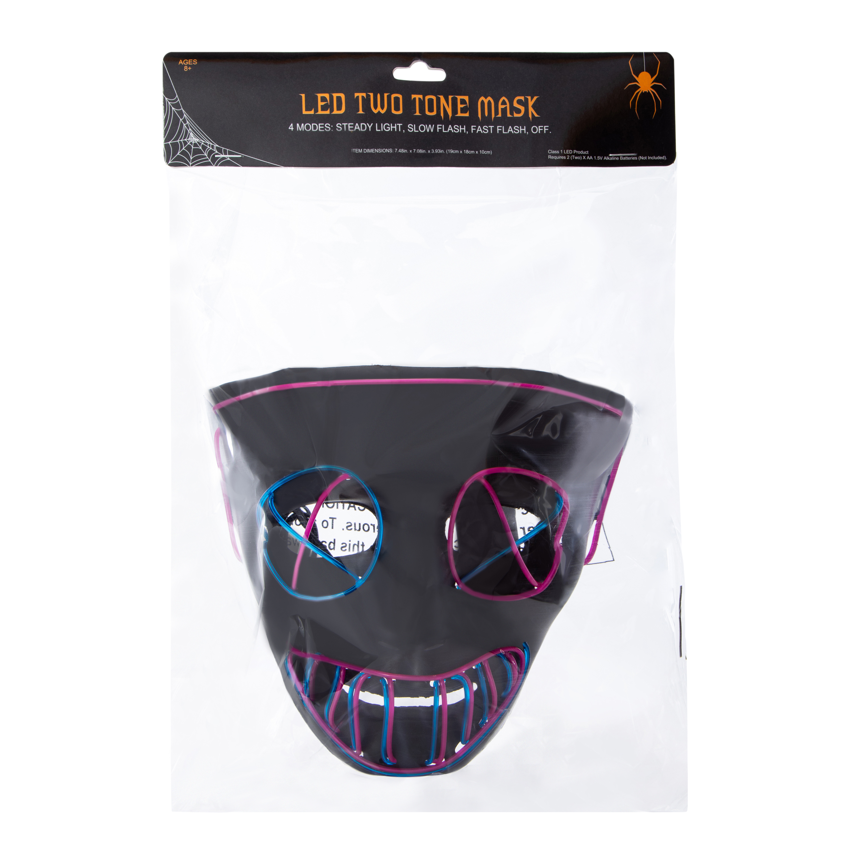 Two-Tone LED Halloween Mask