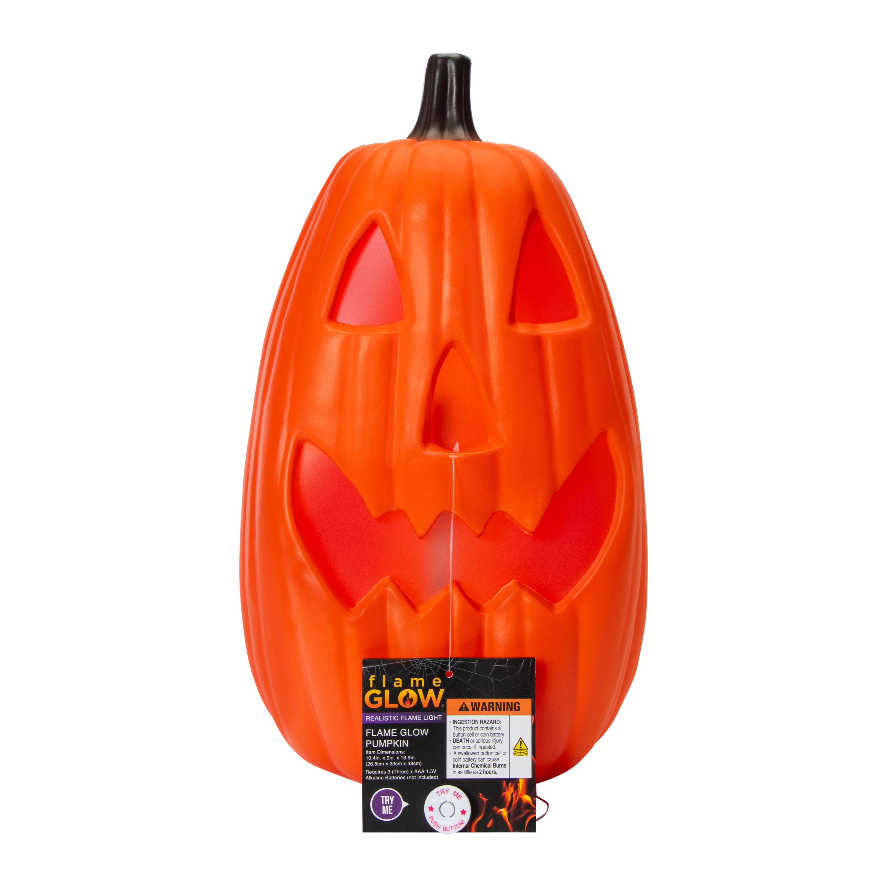 Halloween Flame Glow Pumpkin Decoration 18.9in